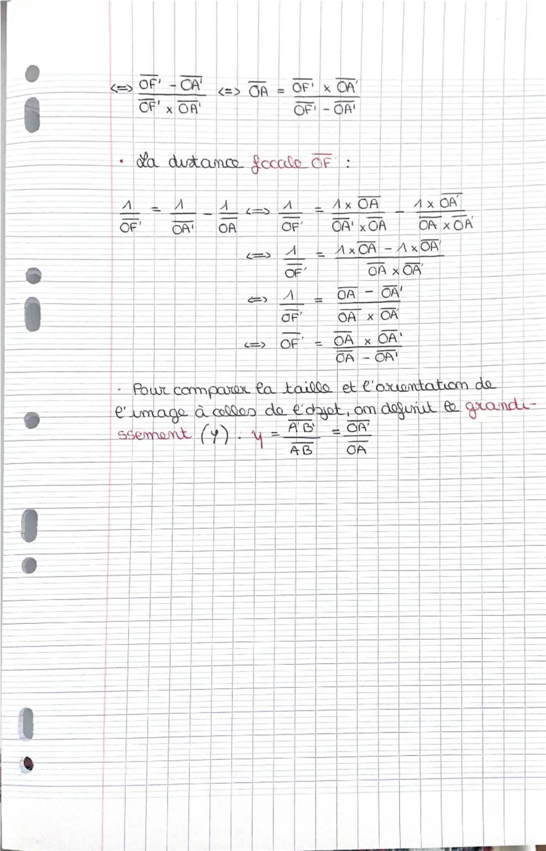 0
Chapitre IV: des centilles minces comvergentes
• La lumière se propage dans un milieu trans-
paremt en ligne drate.
°
•
La vitesse de prop
