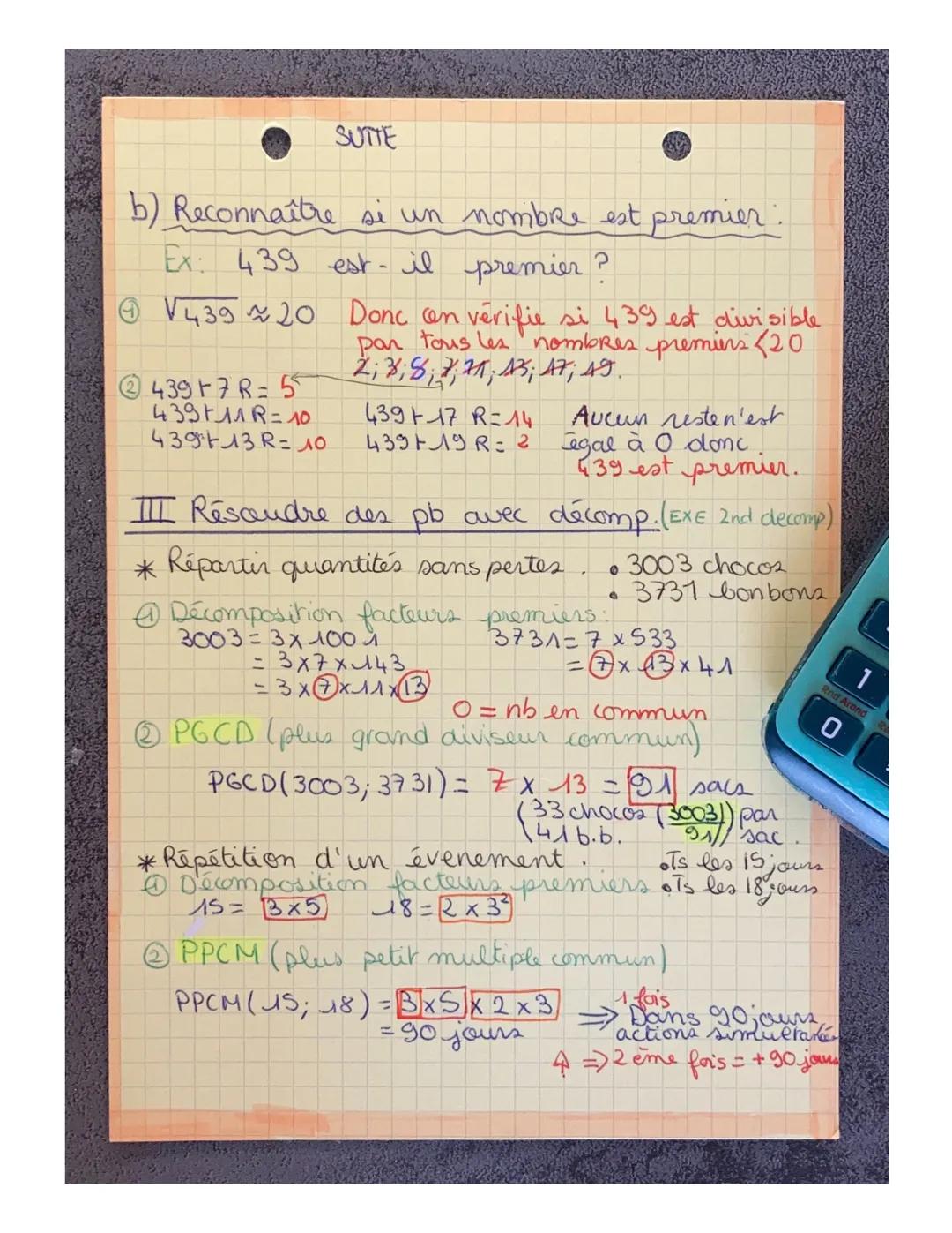 MATHS: Arithmétique
I) Vocabulaire et division euclidienne.
dividende
diviseur
← 276
241
036
36
reste
Calculature
276 F2 EXE
e
2011 201+3
e