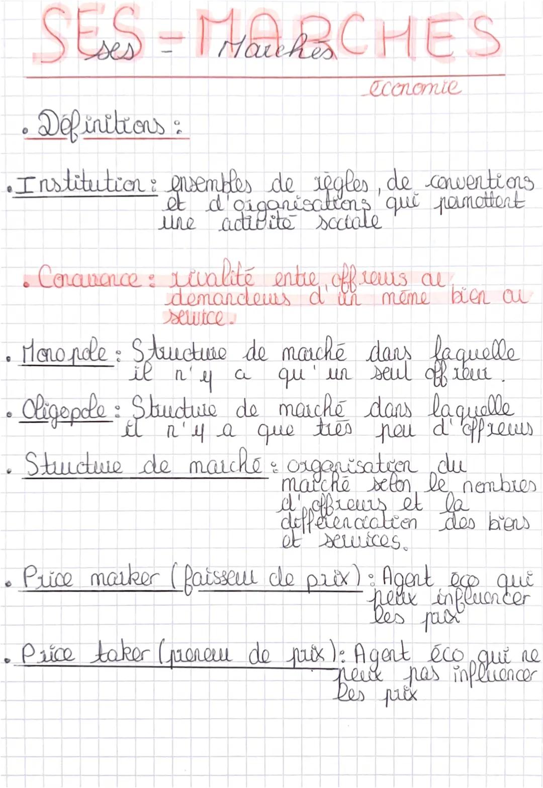 C
SES-MARCHES
8
ses
• Définitions :
•Institution : ensembles de regles, de conventions
une activité sociale.
économie
• Concvence: rivalité