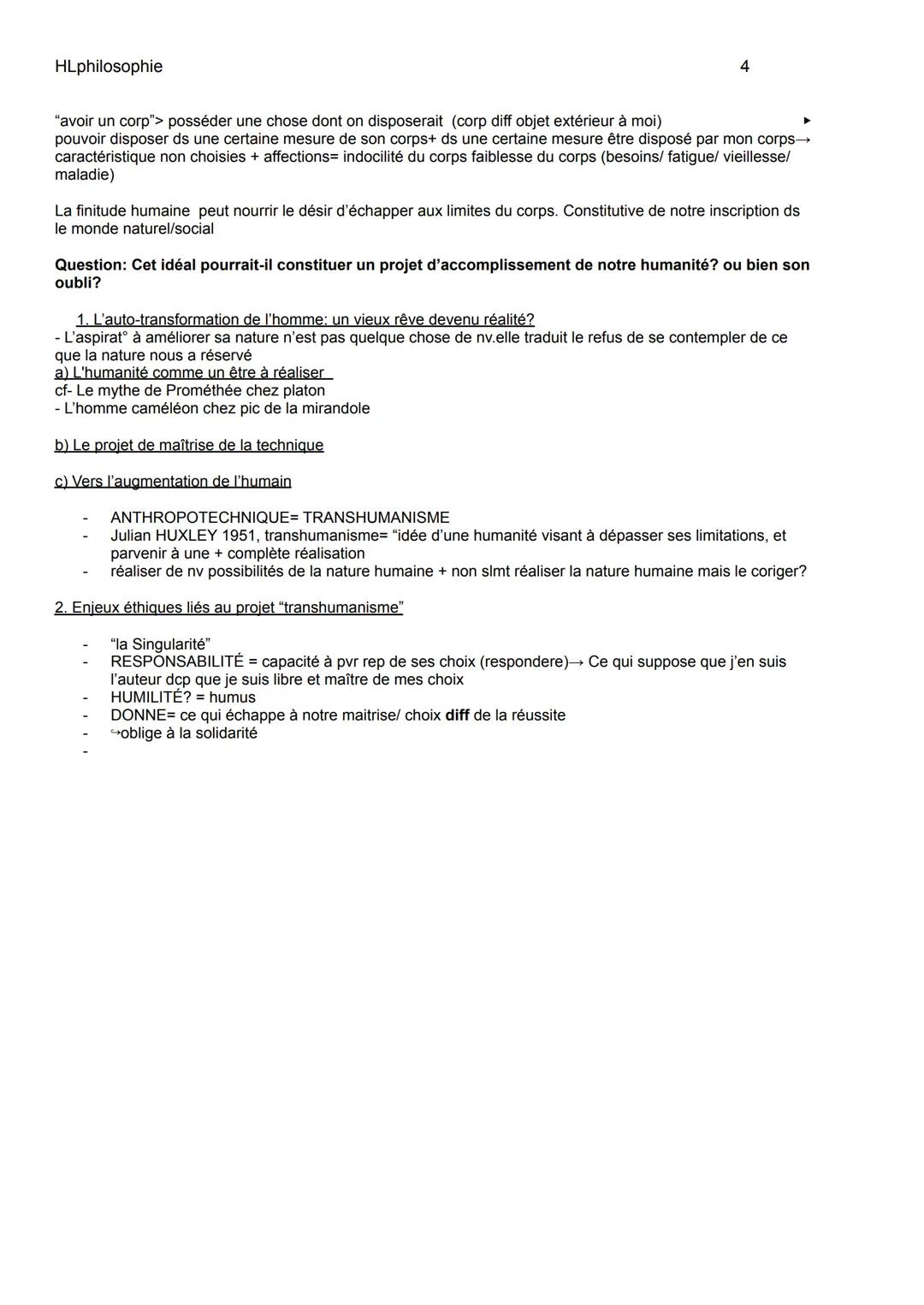 HLphilosophie
SEQUENCE 2
L'humanité en question
→ Histoire et violence
→l'humain et ses limites
période de réf→→ période contemporaine (XX-X