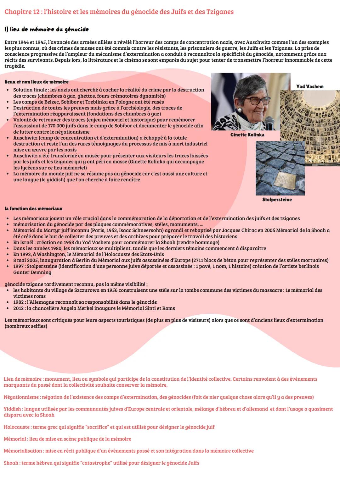 # Thème 4: histoire et mémoires
Chapitre 10: Histoire et Mémoires des conflits
La mémoire et l'histoire sont 2 approches très différentes