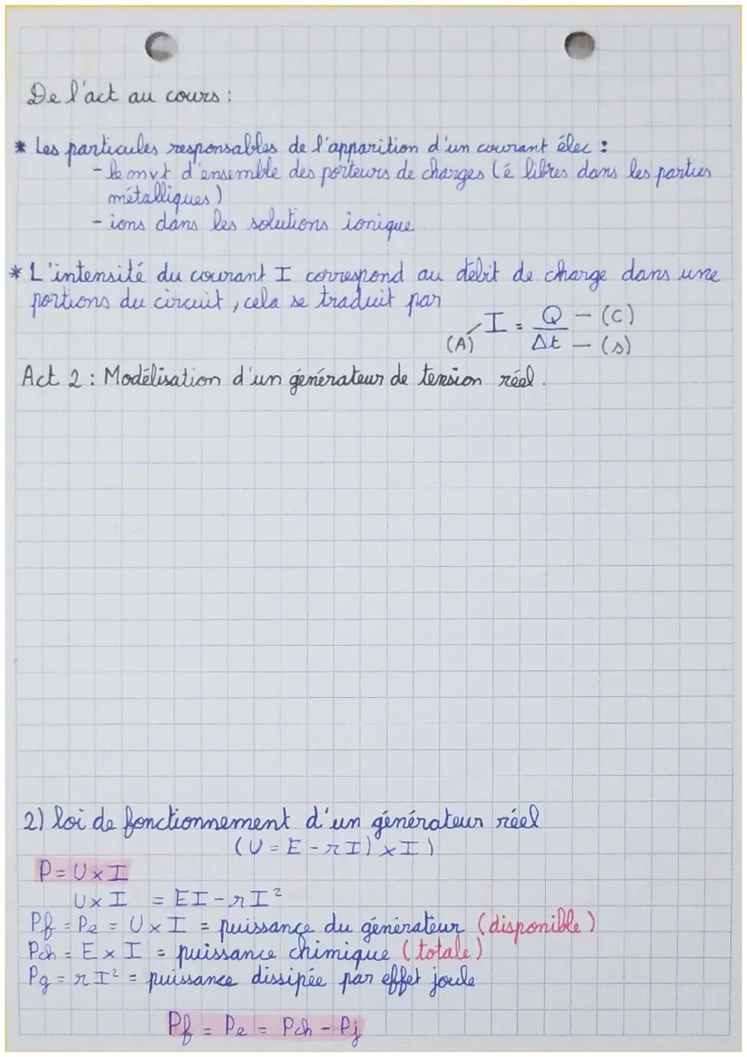 It'spects énergétiques, des
phénomènes électriques
Rappel
Pe = Ux I
• Pe = puissance élec
U= tension aux bornes du récepteur (convertissen)