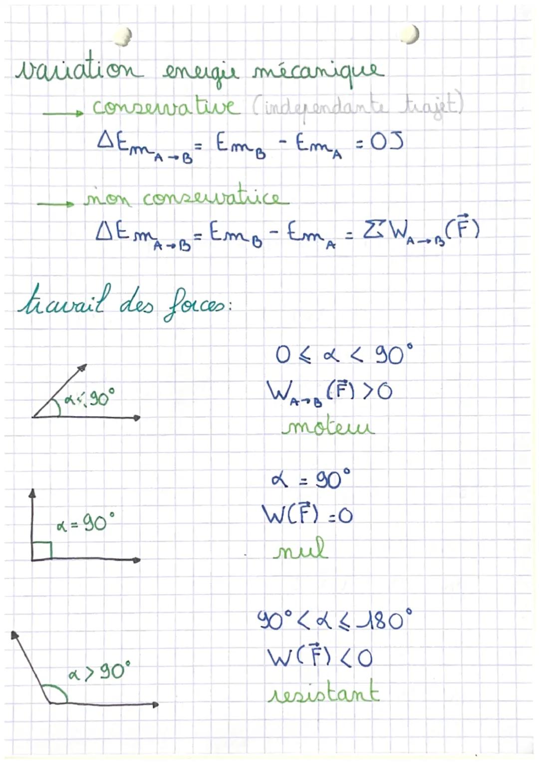 mécanique
energie cinétique
$J \rightarrow E_c = \frac{1}{2} m . v^2$ $|$ $v = \sqrt{\frac{2E_c}{m}}$
travail force constante
$W_{A \right