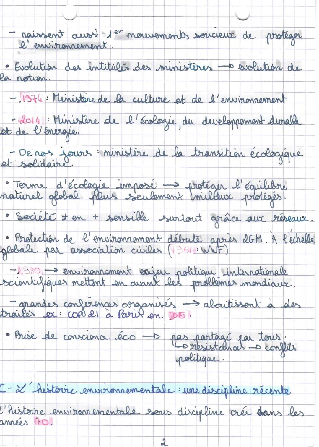 # THEMES'l'environnement
VOCABULAIRE:
Anthropisation: transformation d'un milieu par l'homme
Nature: les éléments naturels considérés seu
