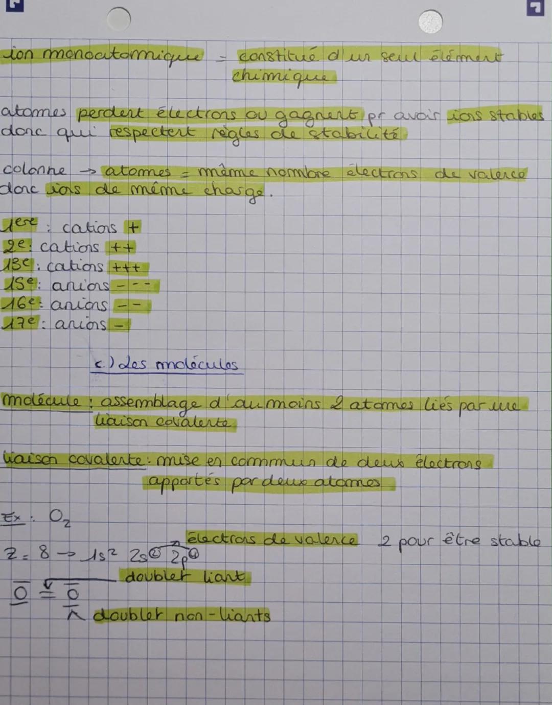 Physique: Vers des entités plus
stables
1) Configuration électronique d'un atome.
atome = Z électrons autour du noyau
électrons se réport