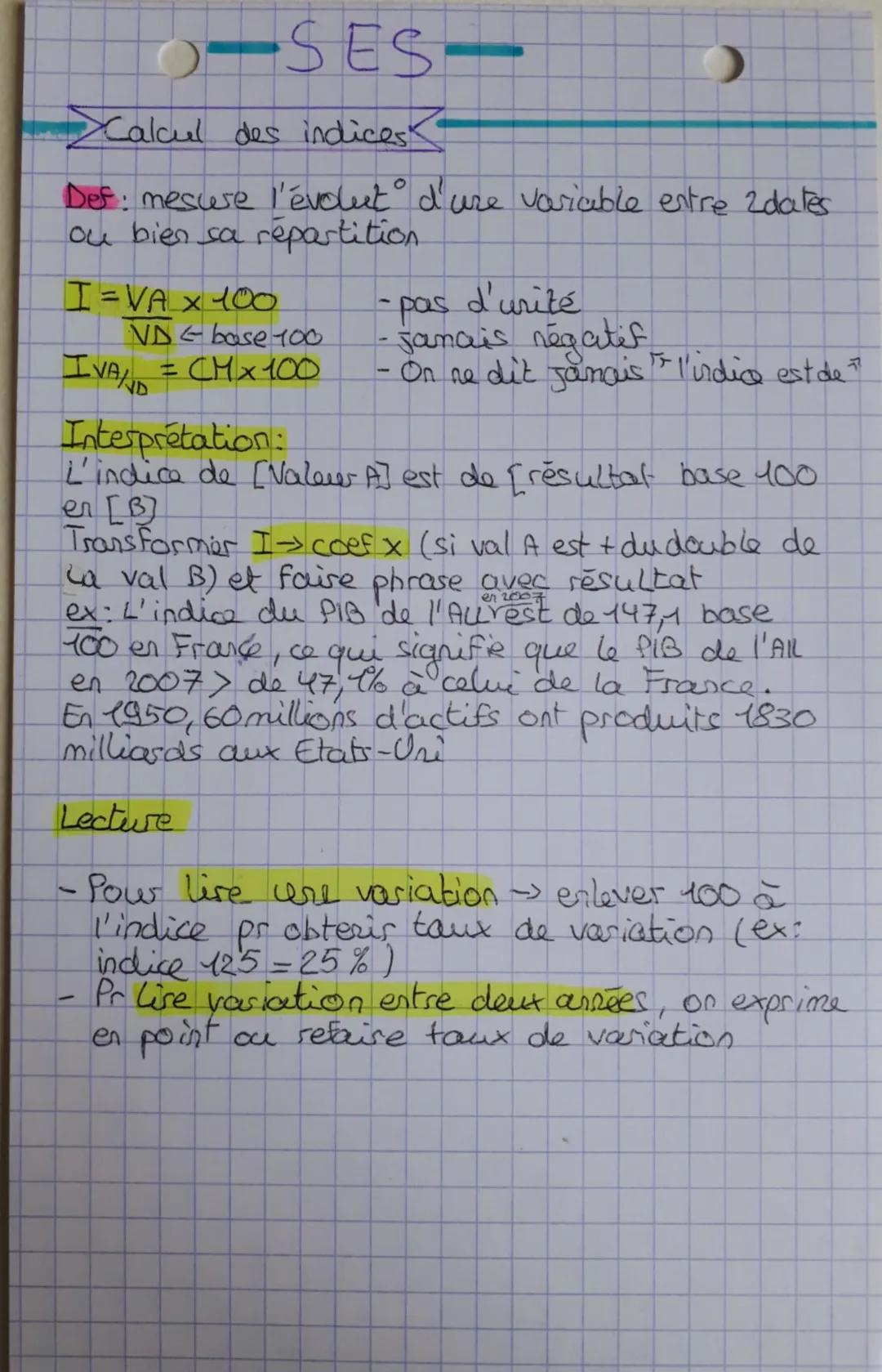 D-SES-
Lecture d'un tableau statistique
Def: Représentation chiffree d'un pheromène selon une
ou plusients variables chacure caractérisée pa