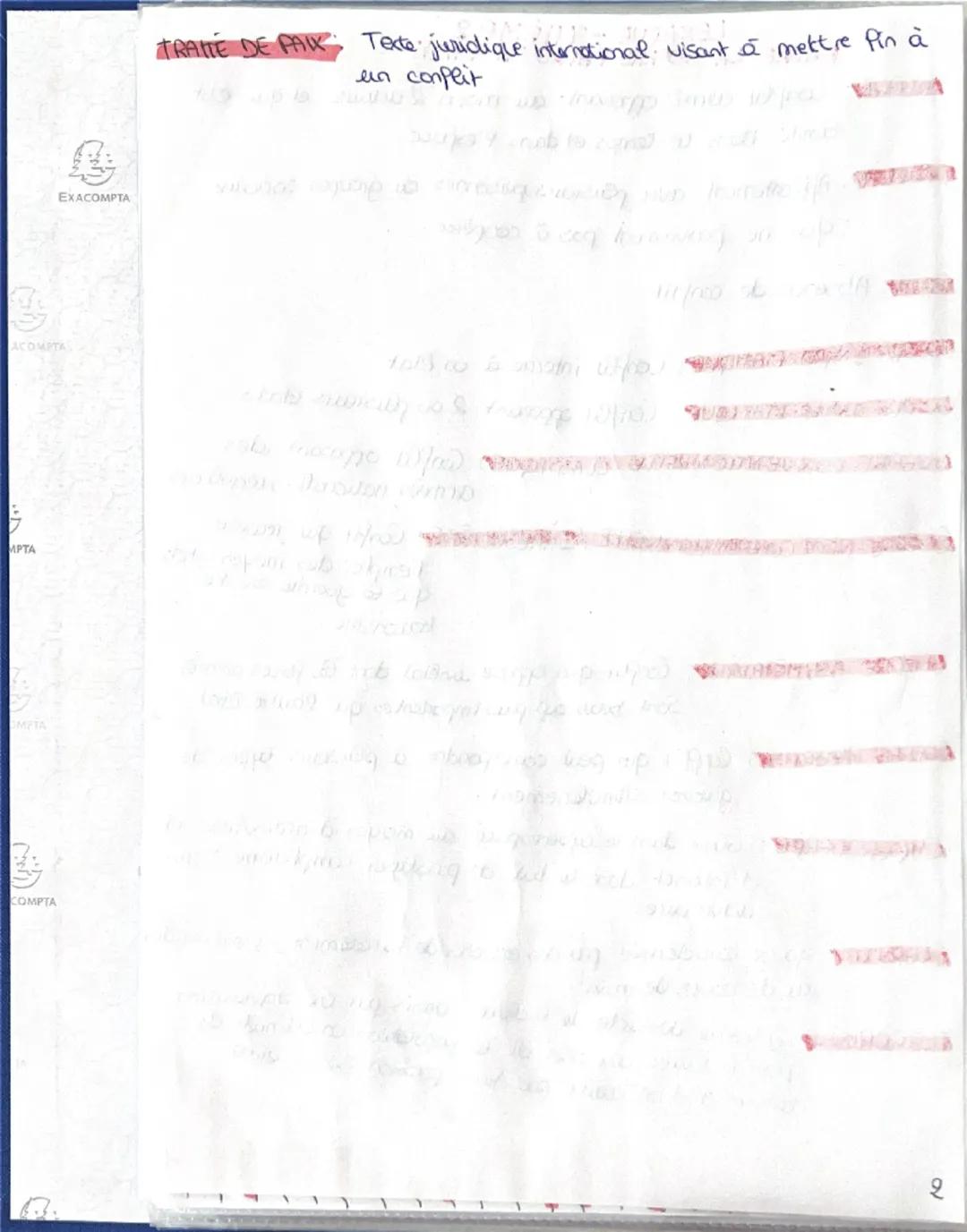 --- OCR Start ---
EXACOMPTA
DATES-THEME 2
FAIRE LA GUERRE, FAIRE LA PAISC
2014: Début Guerre Russie / UKRAINE rannexion de la Grimée
2022: R