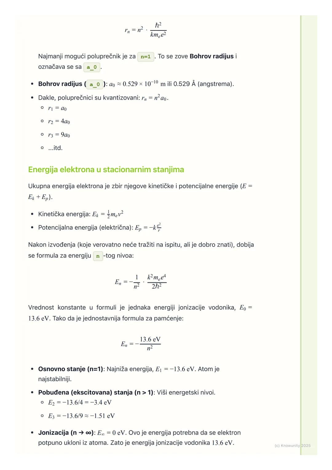 # Bohrov model atoma
Uvod u Bohrov model atoma
Rutherfordov planetarni model atoma je bio dobar početak, ali je imao veliki
problem: po kl