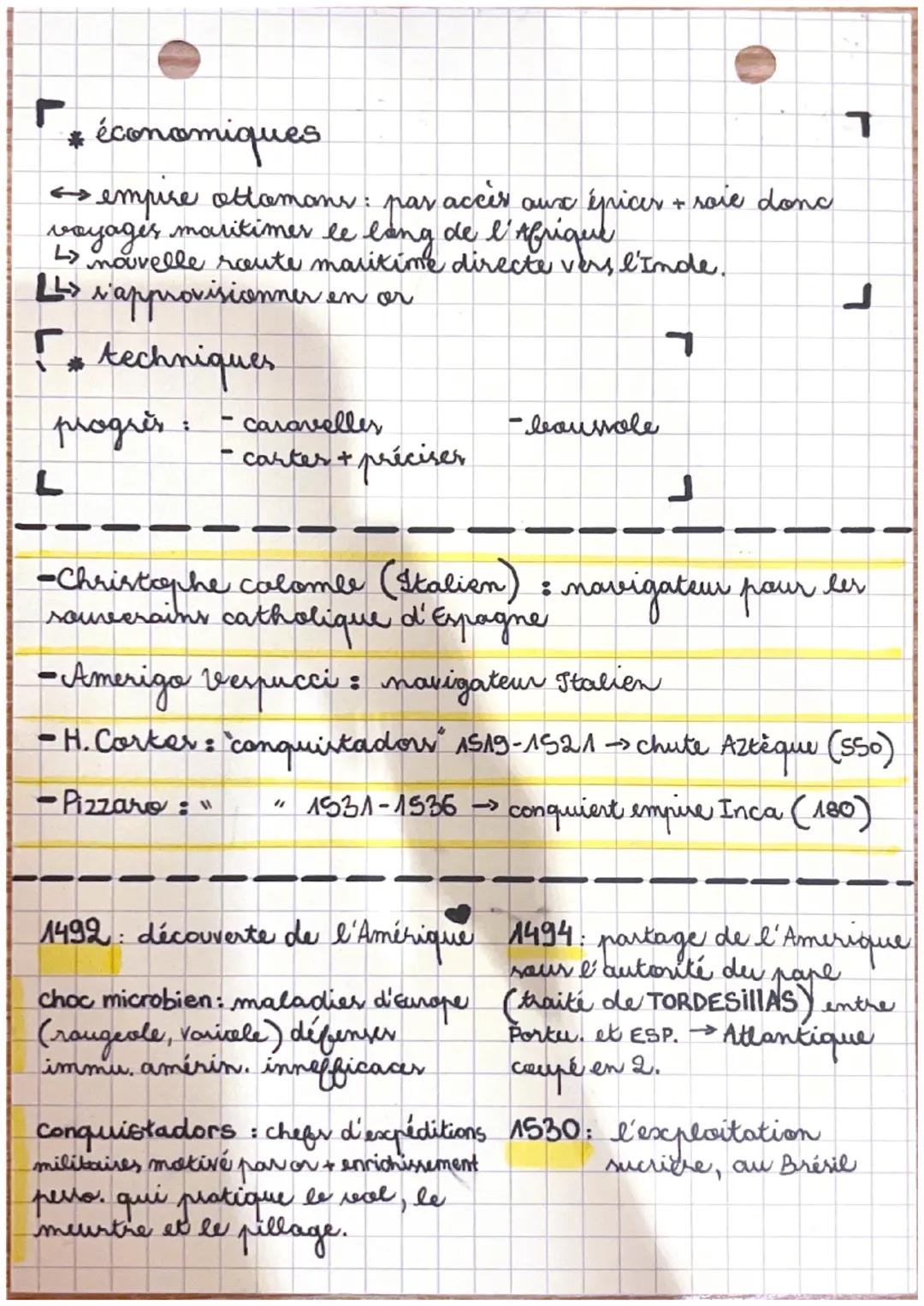 → Thème 2 le temps des mutations
•Chapitre 1 : L'OUVERTURE ATLANTIQUE
Cadre Spacio-temporel
* XVe au XVI e siècle
* Océan Atlantique,