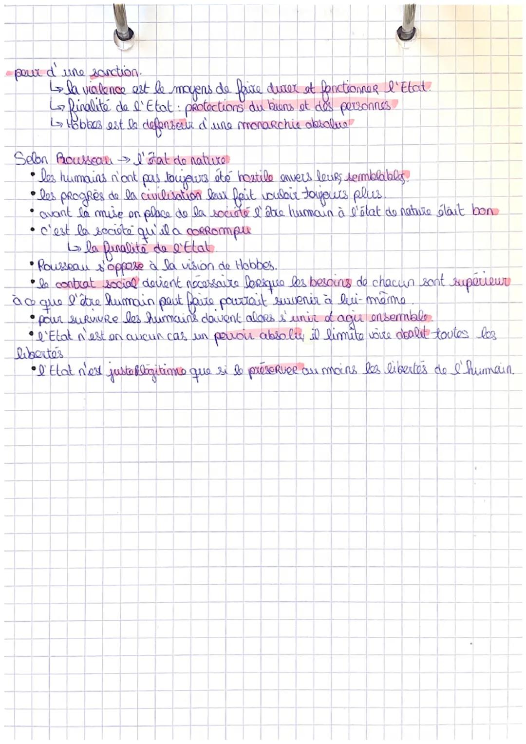 L'ETAT
> "Sans
un
pouvait commun exercée par l'Etat, les Hommes vivent dans un
Etat de guerre permanent" Hobbes.
→ le terme État designe un