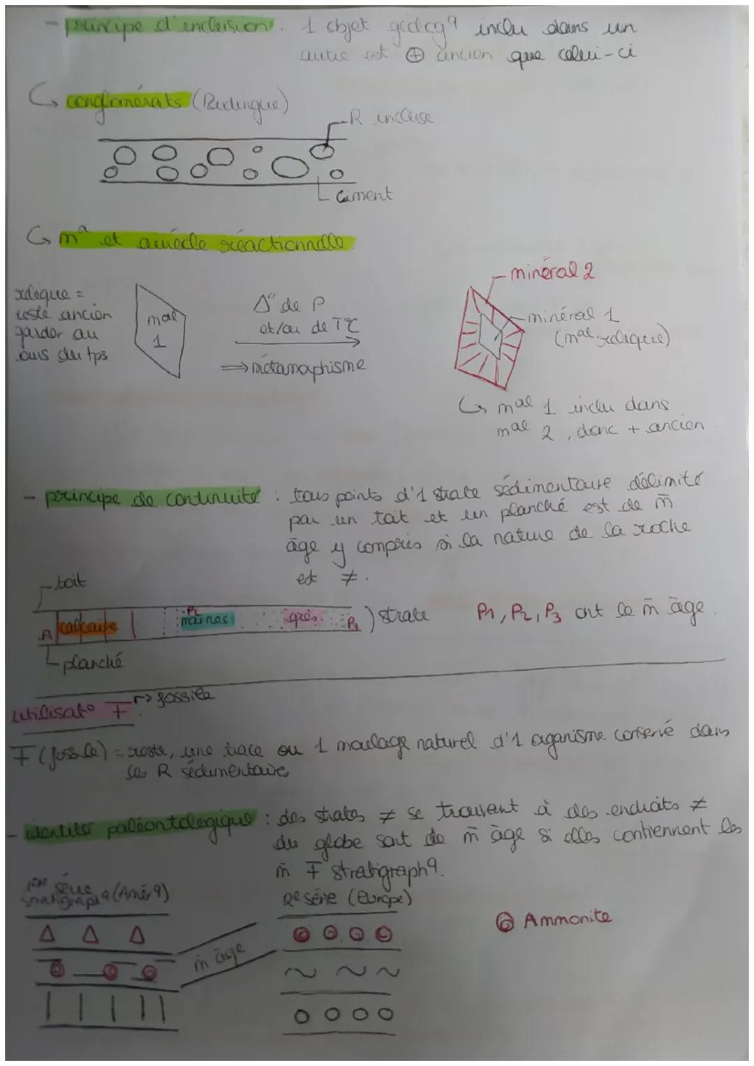 Gedregue
1
Geologie
Chronologie relative placer les évènent géologique les 1 par
rapport aux autres dans le temps
Gappliquer plusions princi