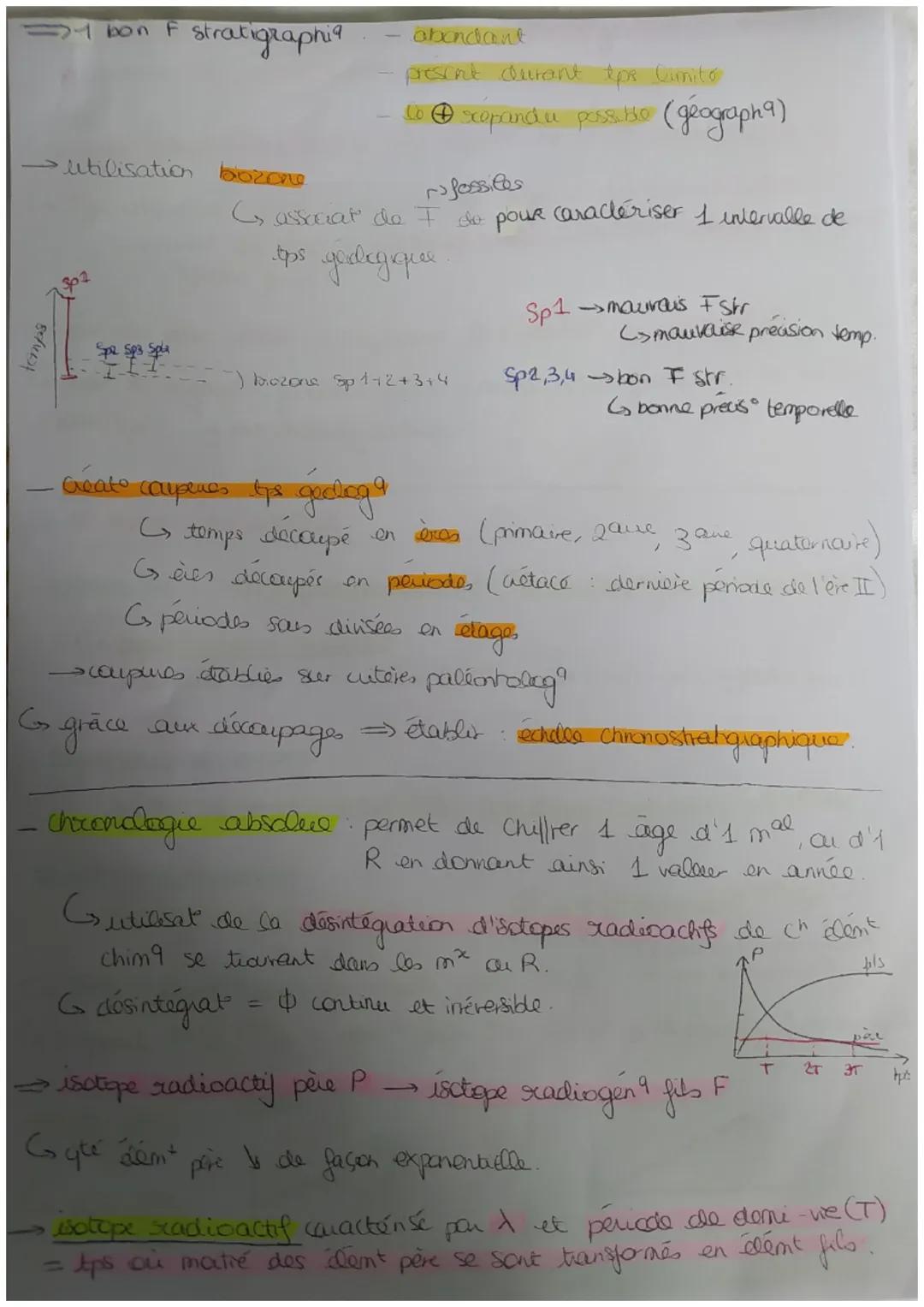 Gedregue
1
Geologie
Chronologie relative placer les évènent géologique les 1 par
rapport aux autres dans le temps
Gappliquer plusions princi