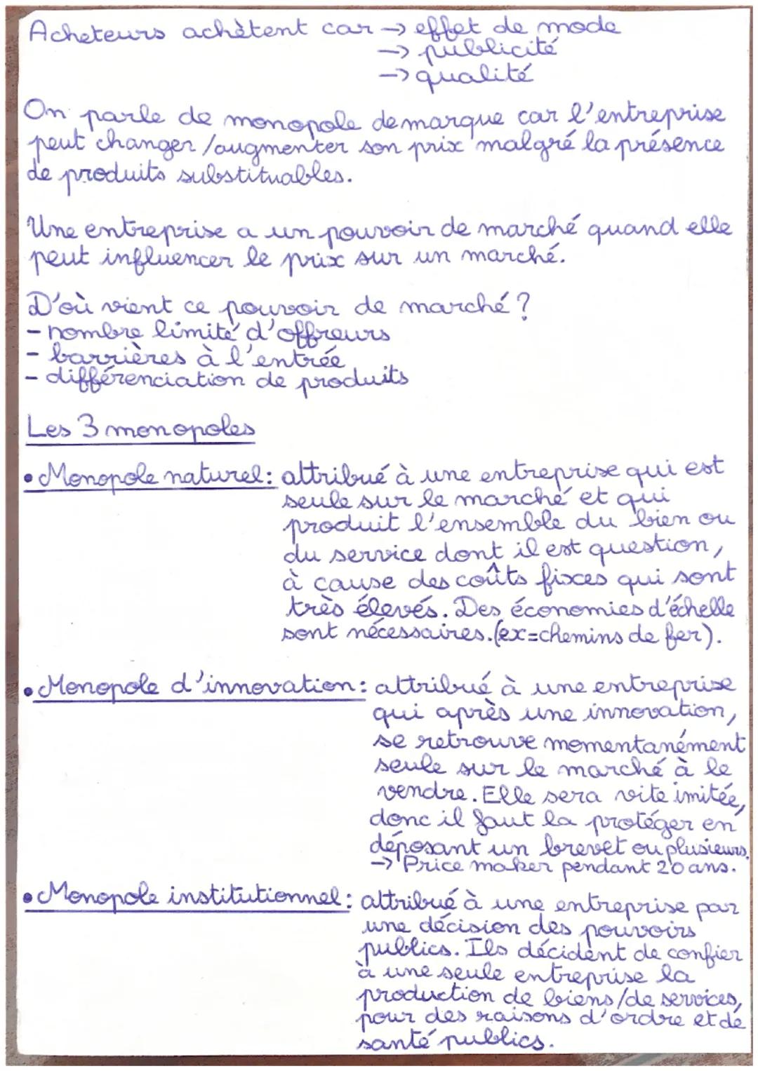# Chapitre 2: Comment les
marchés imparfaitement
concurrentiels Sonctionnent
- ils ?
A. Les barrières à l'entrée du marché et sa
concentrat