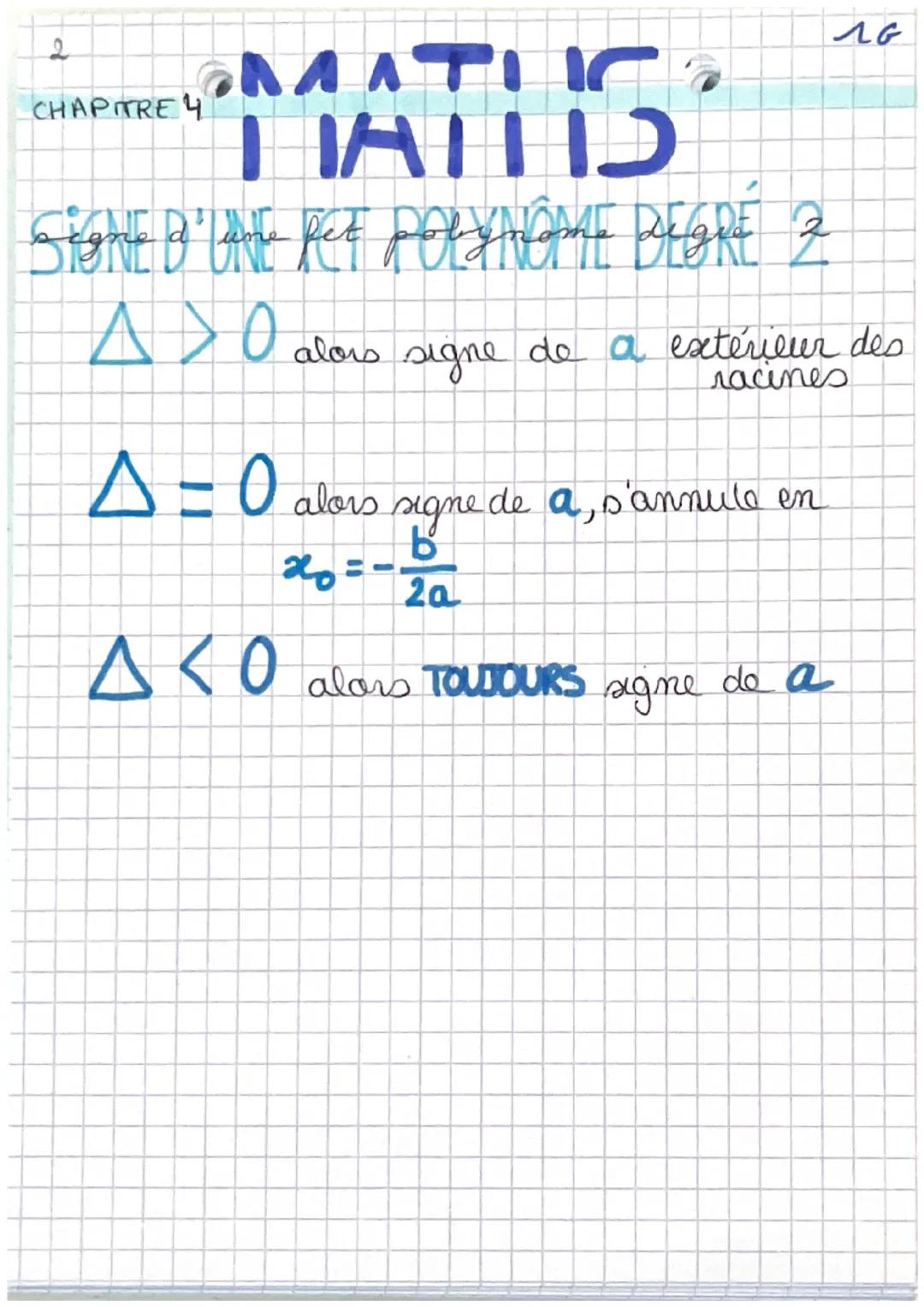 1
OMATIC
CHAPITRE 1
fet poeynotes Wegre 2
IS
AG
I-les fonctions polynômes de degré 2
DEF: fct polynôme du second degré définies sur IR
par $