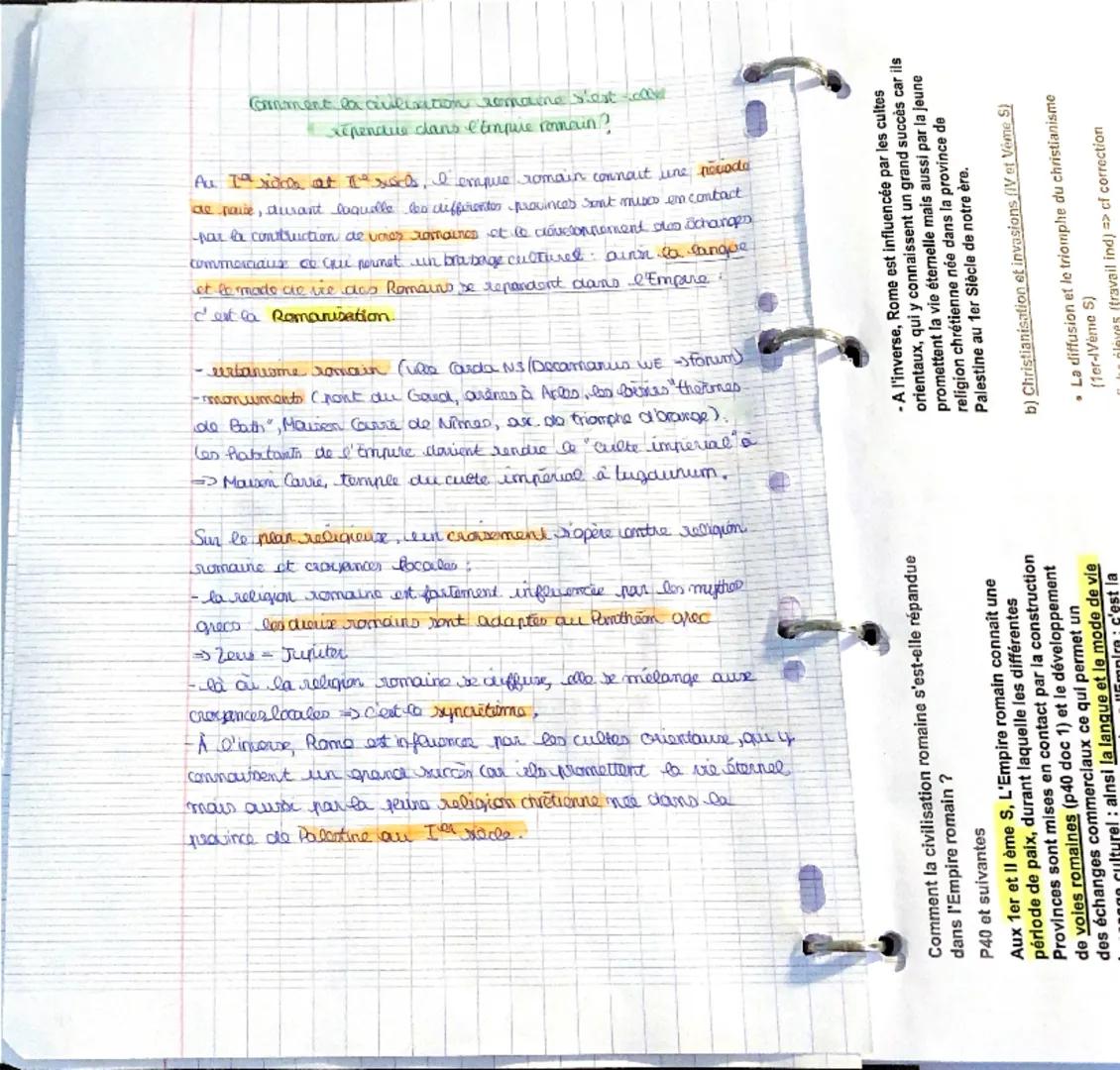 la Mediterrannes romeune
OCÉAN
ATLANTIQUE
limites de l'Empire romain
au siècle après J.-C.
fumes fortifié
ROME
Mer Méditerranée
500 km
Mer N