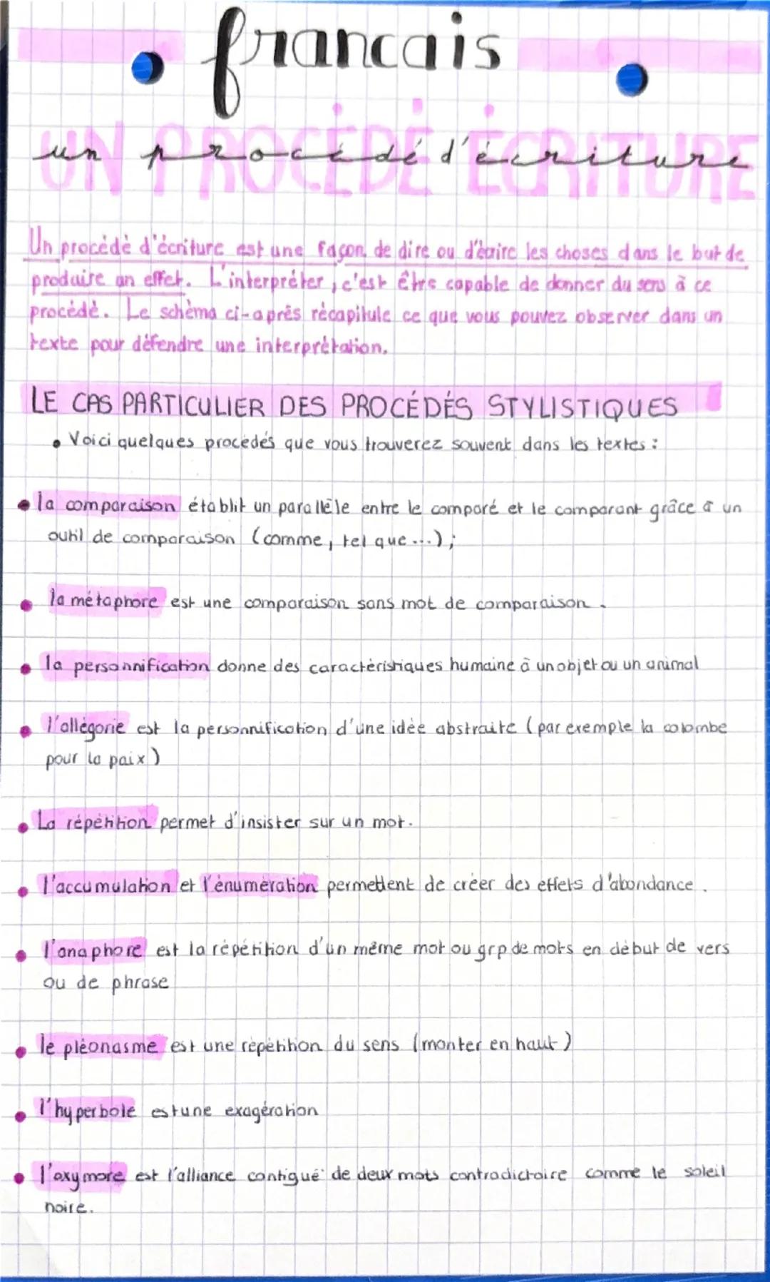 # français
un procédé d'écriture
Un procédé d'écriture est une façon de dire ou d'écrire les choses dans le but de produire un effet. L'in