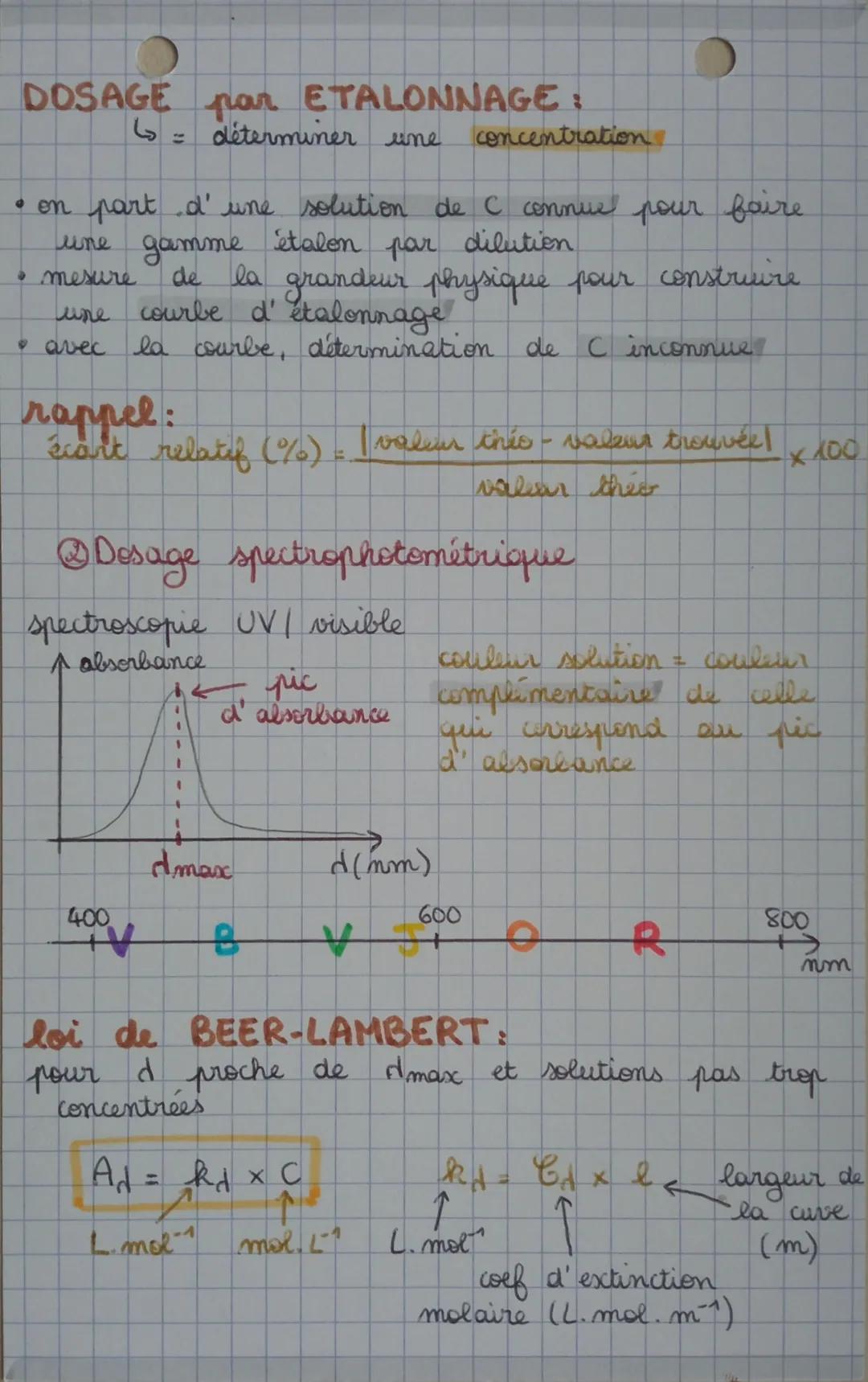 PC2A)
PRESSIOME TRIE
METHODE
5.m^
SPECTROPHO TOMÉ TRIE
I) DOSAGE PAR ETALONNAGE
Ⓒ Conductimetrie:
Jen 5. m-₁
= teneur en ions / capacité à c