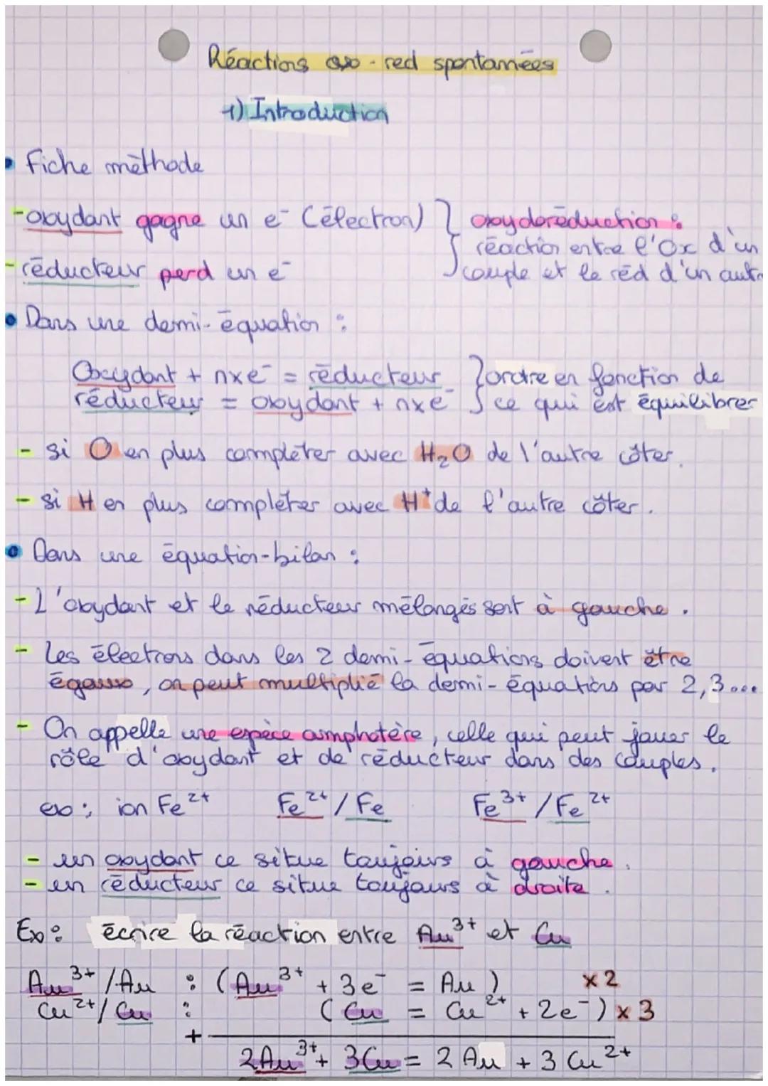 État final, transformation
(4) Transformation totale
• au moins I reactif totalement consomme
CH₂O est nécessairement en exces)
reactif tota