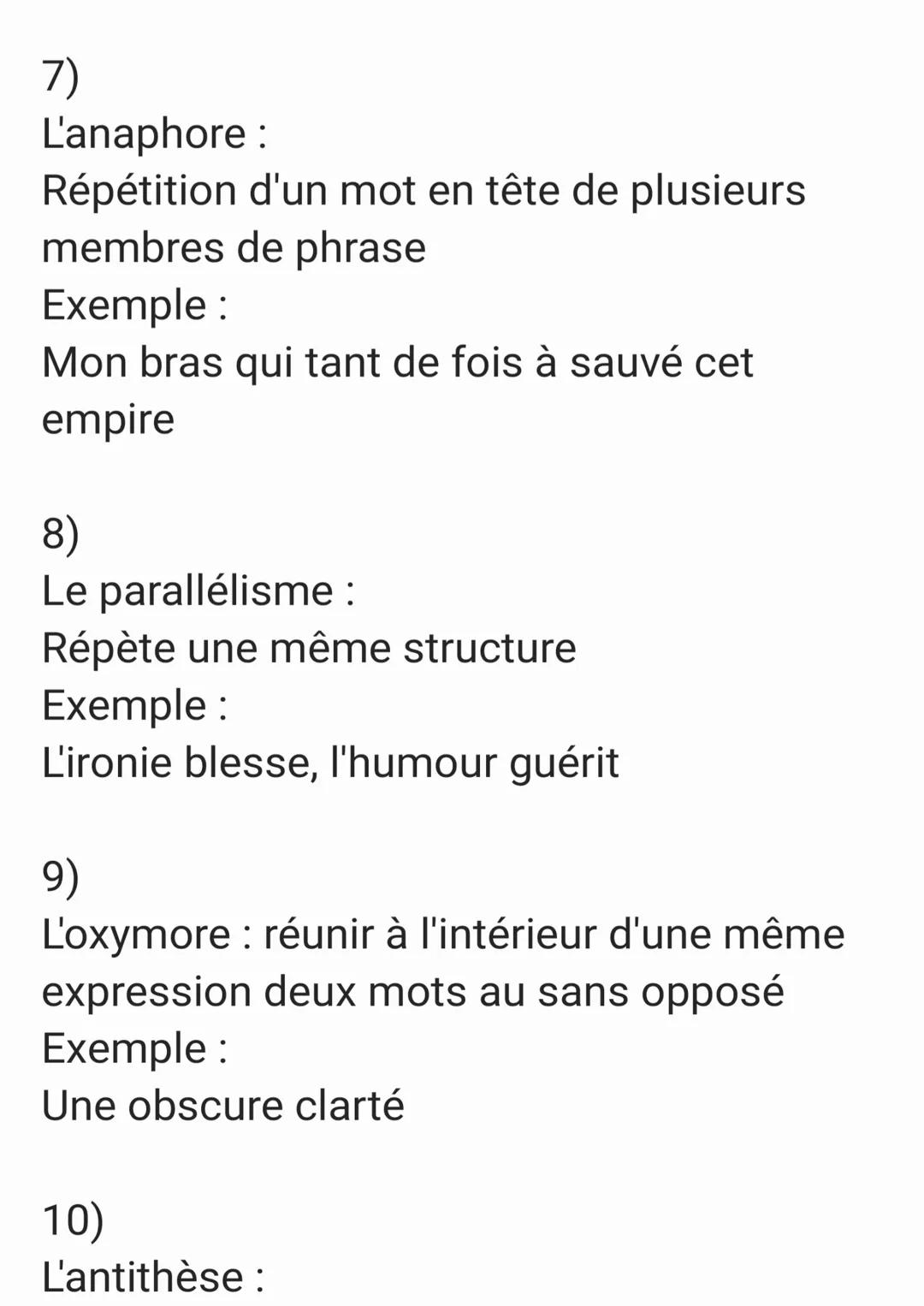 1)
La comparaison :
Etablis une relation entre un élément
(comparé) et un autre (comparant) par un
outil de comparaison
Exemples:
Le cheval