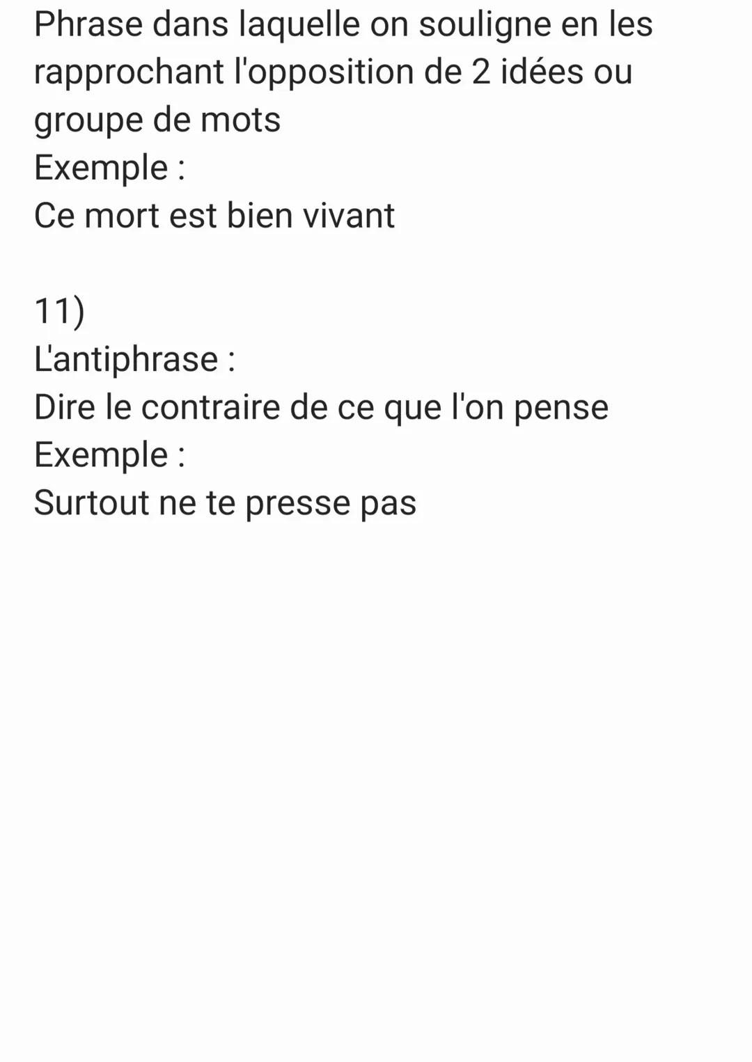 1)
La comparaison :
Etablis une relation entre un élément
(comparé) et un autre (comparant) par un
outil de comparaison
Exemples:
Le cheval
