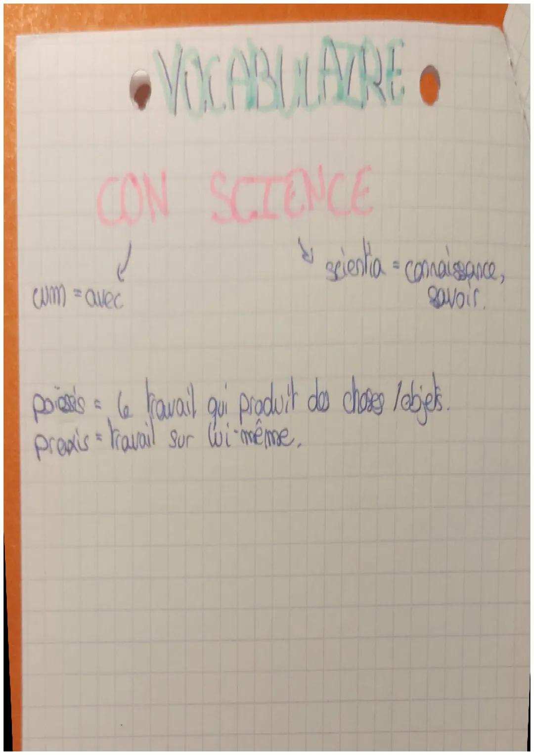 /
• La Conscience.
I-La conscience psychologique
= faculté intelectuelle d'être cascient.
liberto la capacité de se determines dans ses act