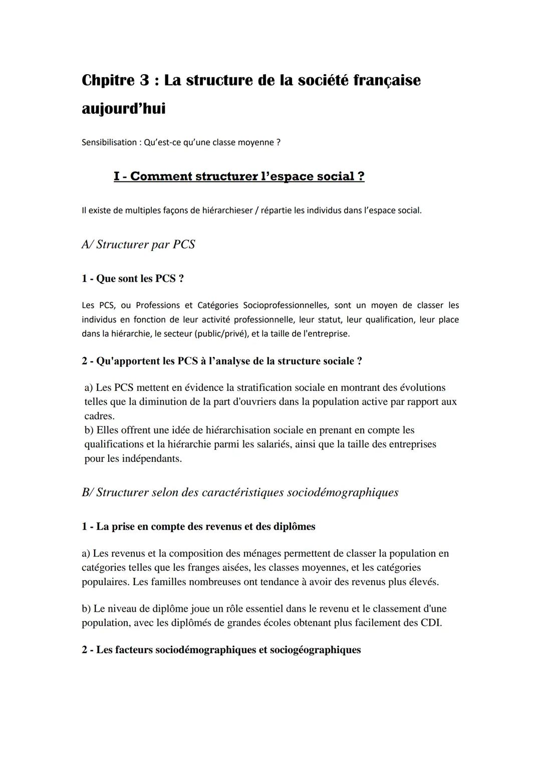 MAXIME P.
COURS DE SES
SOCIOLOGIE
2023 2024
MAXIII 15 20
DISCORD Chpitre 3: La structure de la société française
aujourd'hui
Sensibilisation