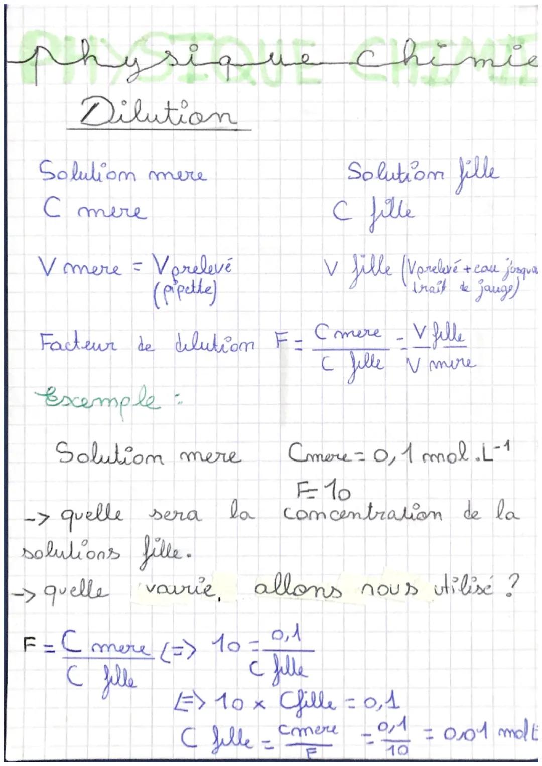 Physique chimie
