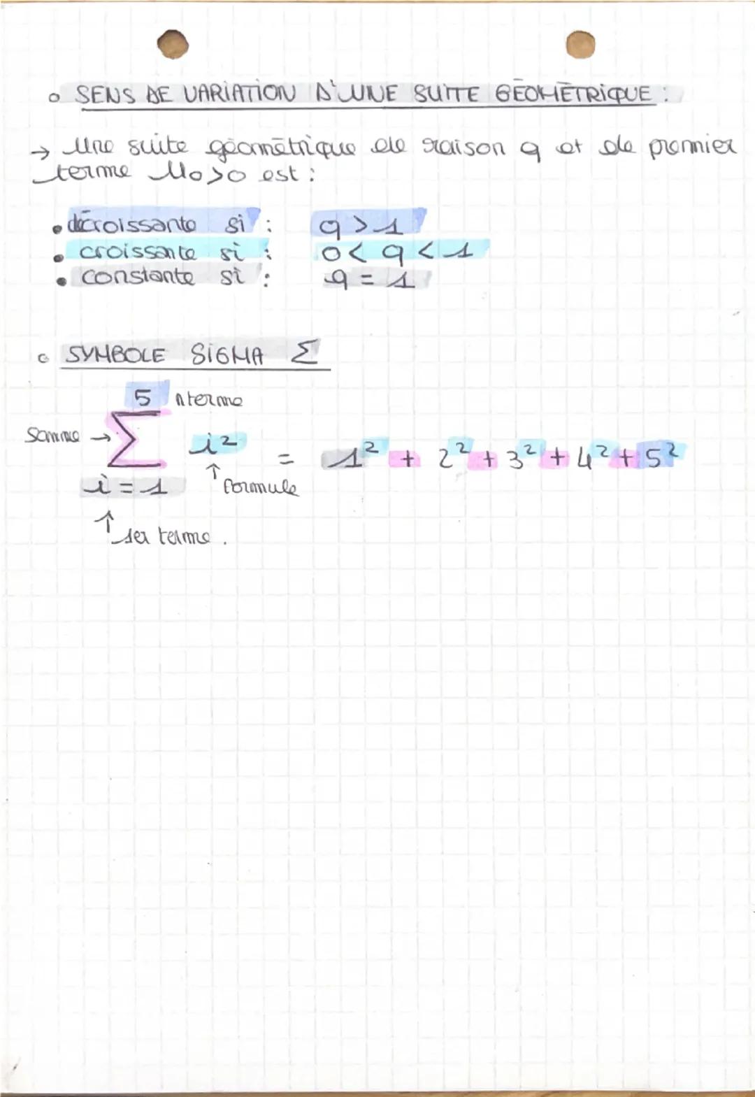 1
0
SUITES NUMERIQUES
SUITE DEFINIE DE MANIERE EXPLICITE
↳ expression du therme general un est donne
un = f(n)
i
on peut calculer n'importe