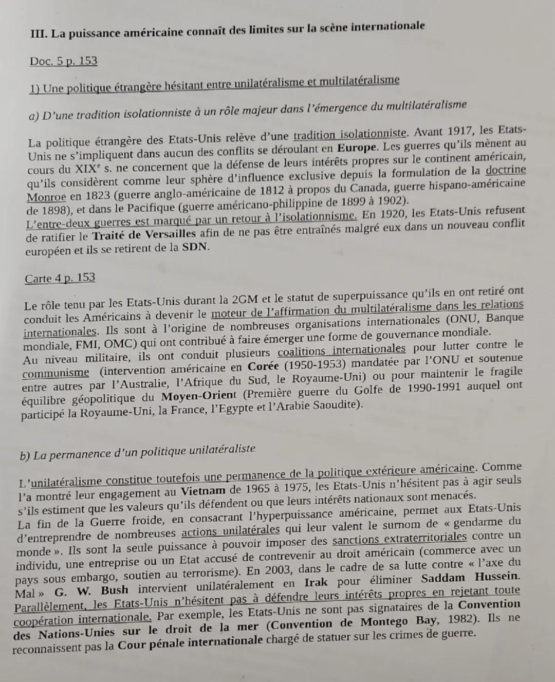 Première HGGSP
Thème 2 - Analyser les dynamiques des puissances internationales
Travail conclusif - La puissance des Etats-Unis aujourd'hui
