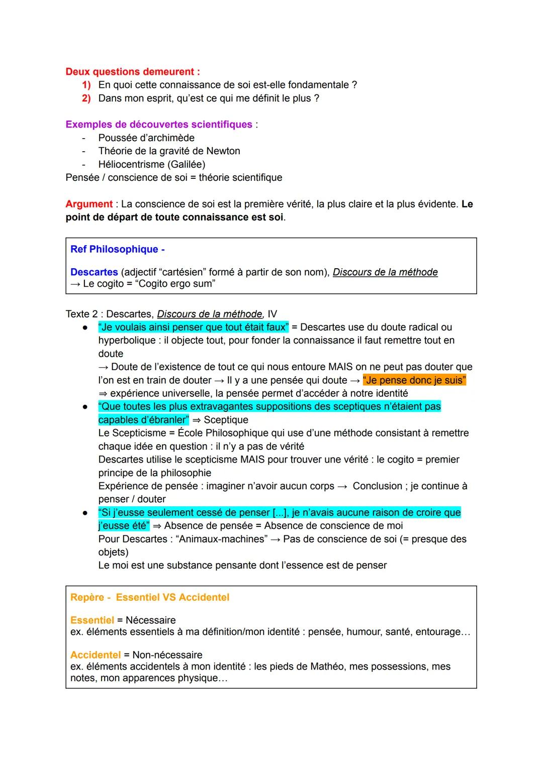 # Chapitre 4: La conscience de soi peut-elle devenir
connaissance de soi ?
Notions abordées: conscience, inconscient, raison, liberté
Intr