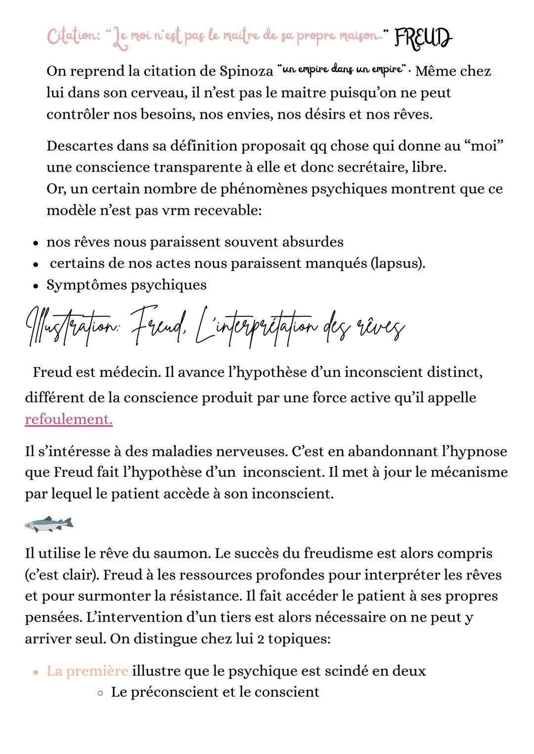 - Perton ne pas être
ne pas être soi même ?
Conscience/ Inconscient
"Soi même":
• identité substantielle
identité personnelle: ses propres é