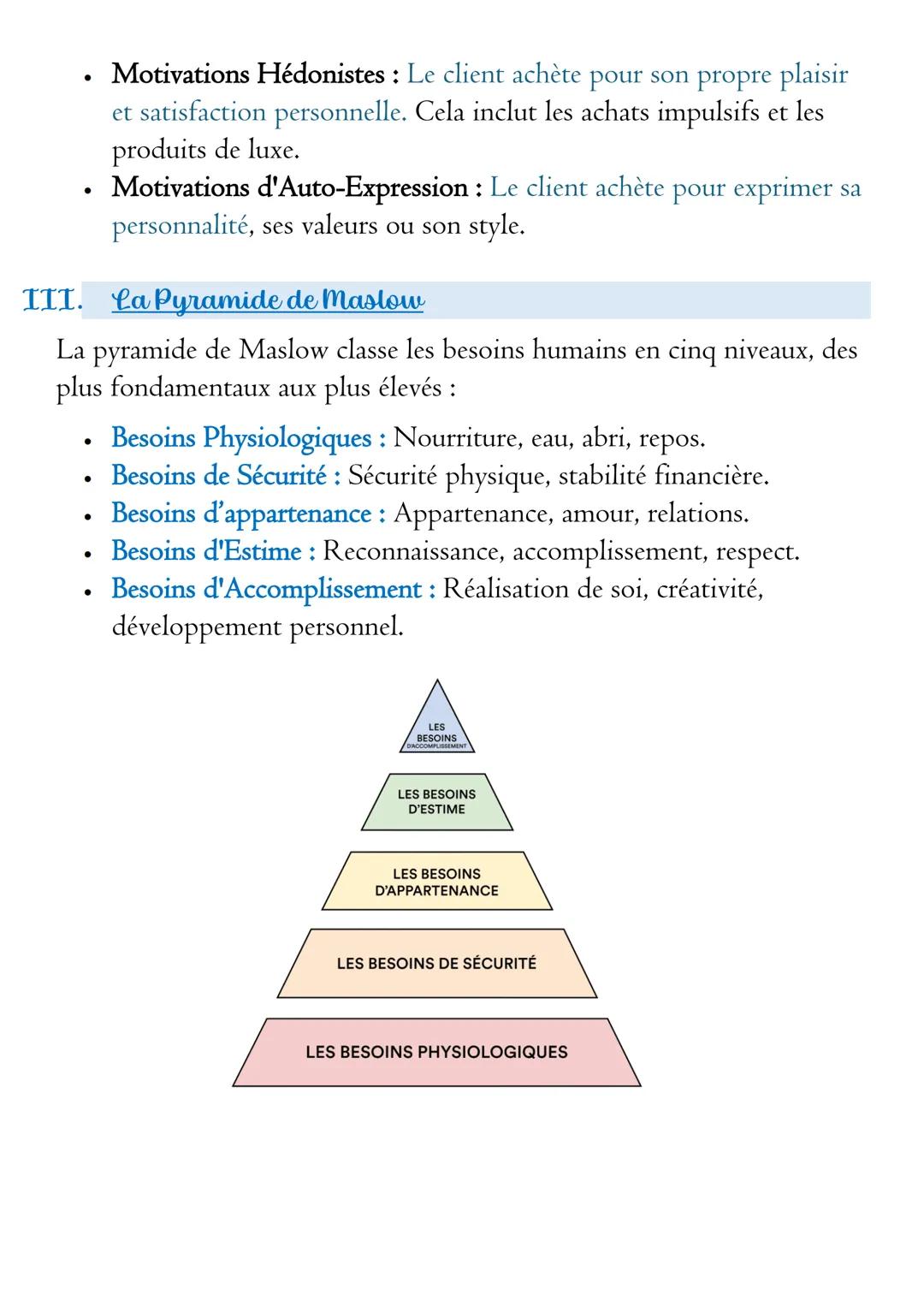 Chapitre-Les motivations d'achat du client
Introduction
Les motivations d'achat sont essentielles pour comprendre et répondre
efficacement a
