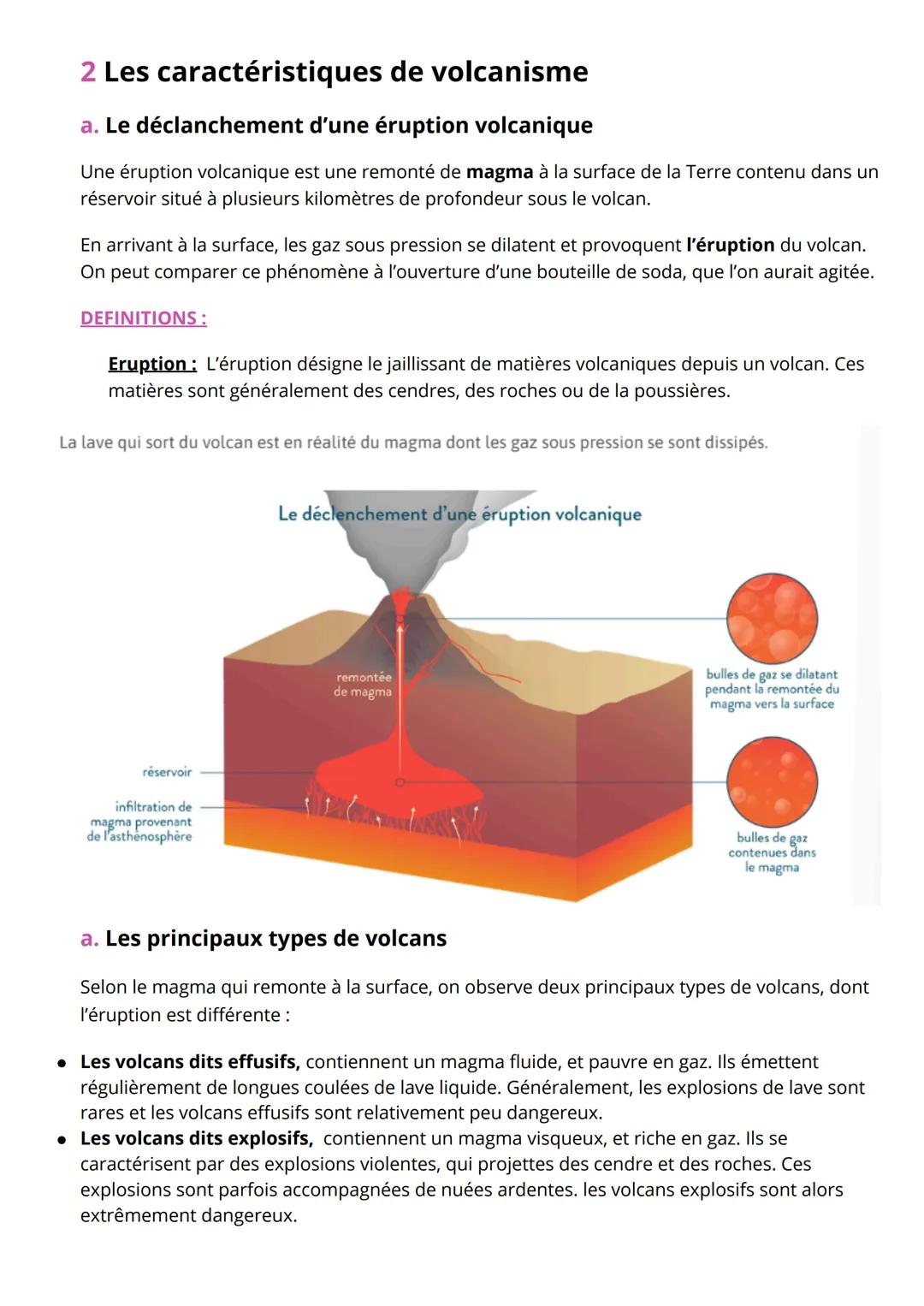 # Volcanisme et risques associés
FICHE DE COURS
INTRODUCTION :
Les volcanisme est un phénomène naturellement présent sur Terre, dont l'Ho