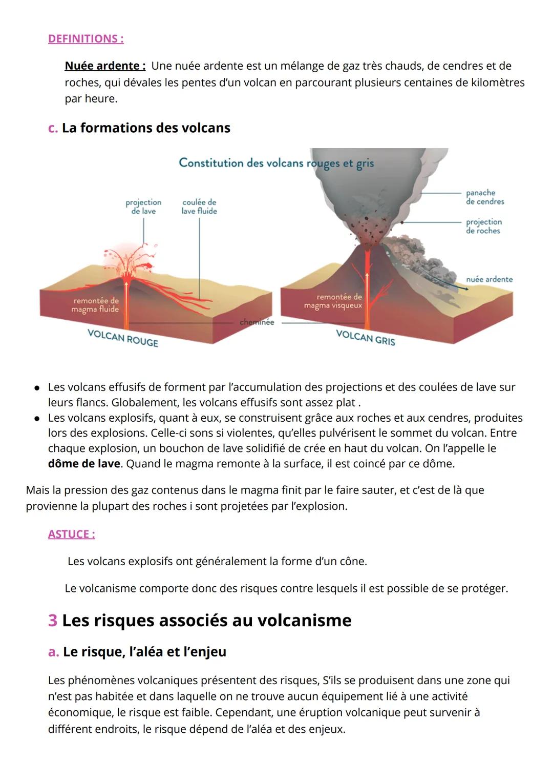 # Volcanisme et risques associés
FICHE DE COURS
INTRODUCTION :
Les volcanisme est un phénomène naturellement présent sur Terre, dont l'Ho