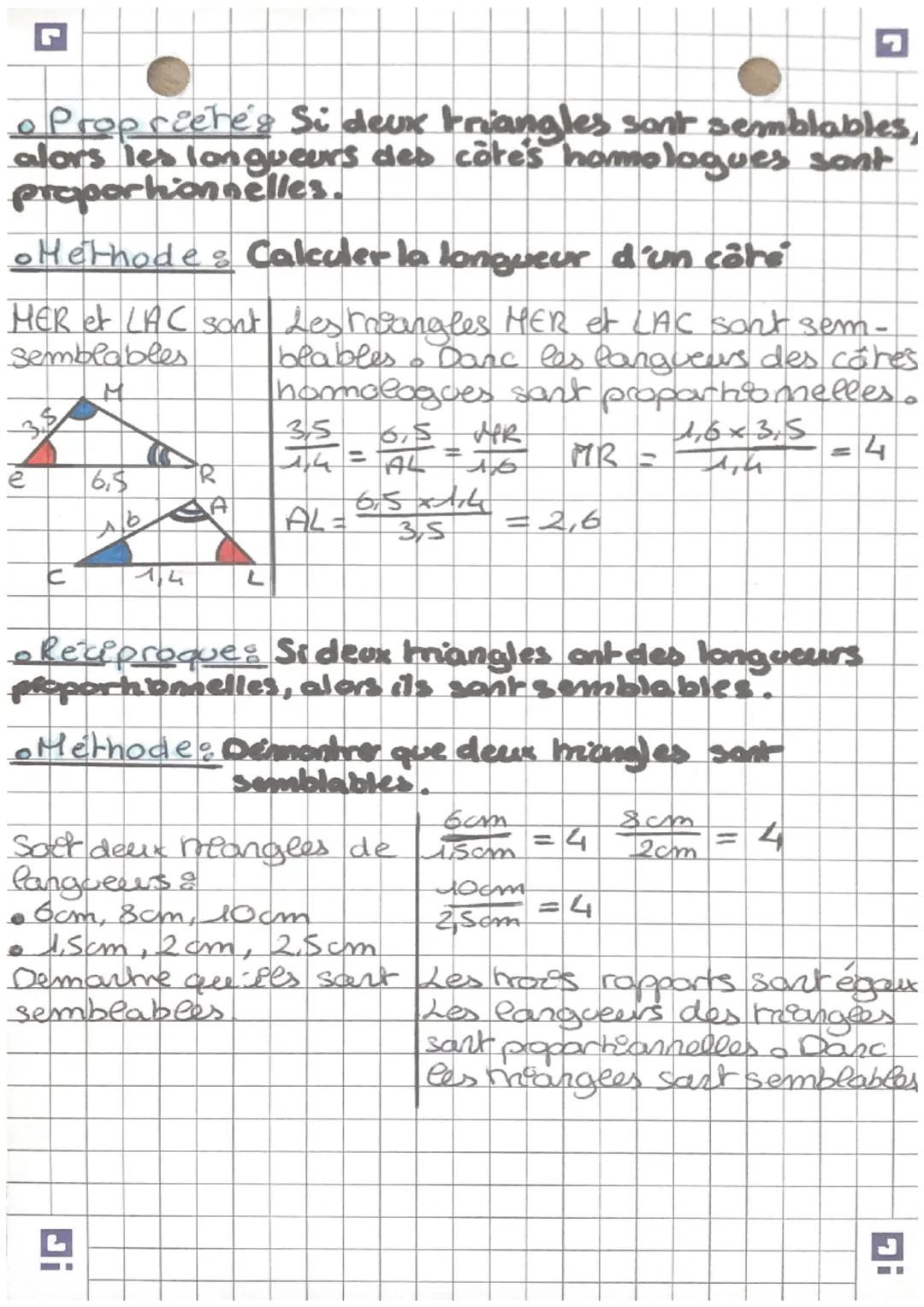 Les triangles semblables.
• Désinition: Si deux triangles ont les
memes mesures d'angles, alors ces
mangles sont semblables.
с
G
A
€
FELIS.