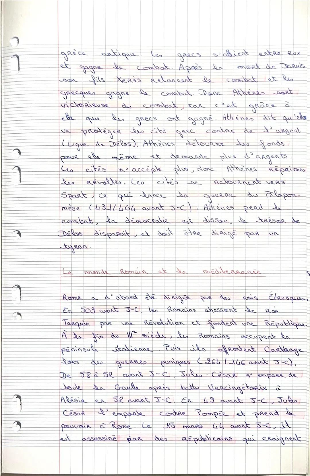 --- OCR Start ---
Programme
2
Histaine: fiche de Révision.
Thème : Le monde Méditerranéen: empreintes.
Chapitre I de l' Antiquite et du Maye