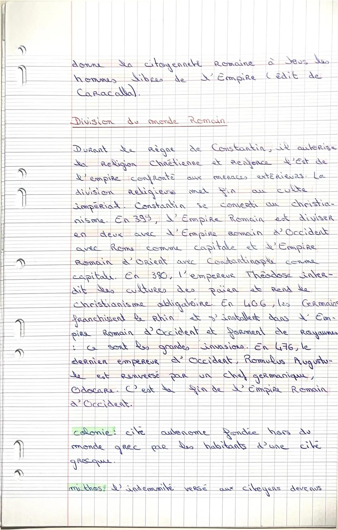 --- OCR Start ---
Programme
2
Histaine: fiche de Révision.
Thème : Le monde Méditerranéen: empreintes.
Chapitre I de l' Antiquite et du Maye