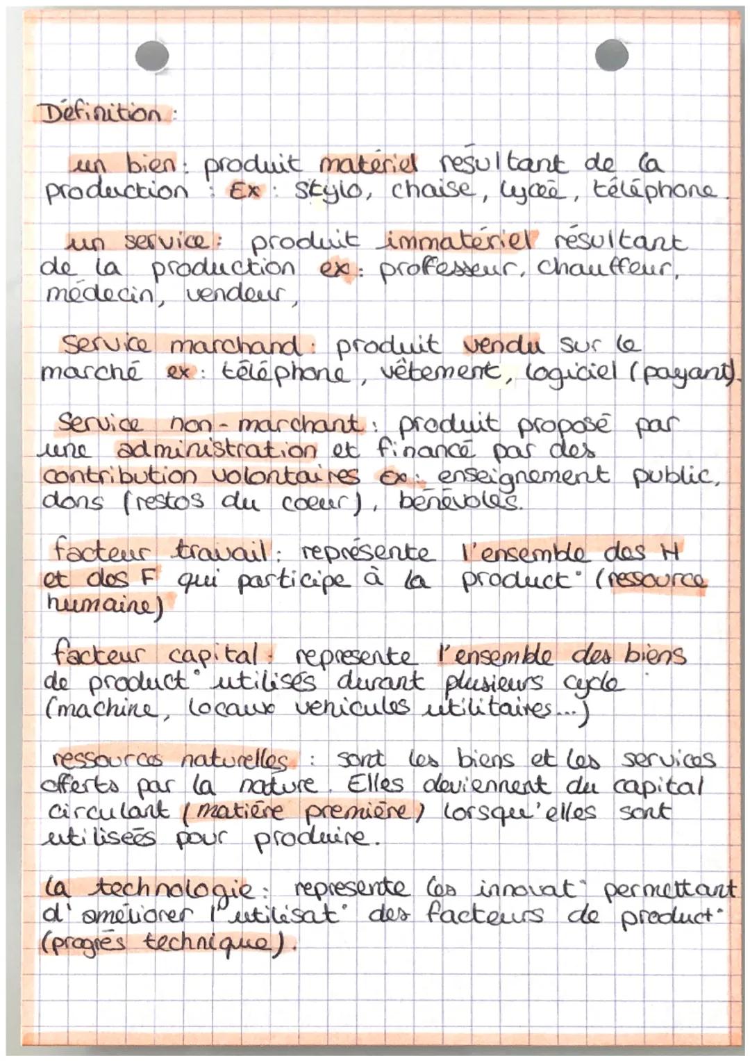 - Calculer:
SES
Chiffre d'affaire: prix x quantité
■Valeur ajoutee chiffre d'affaire - conso
intermédiaire.
■Bénéfice Ca- coûts de produ