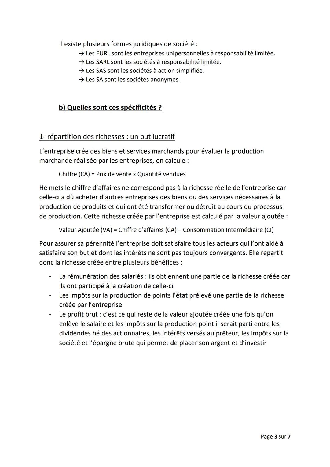 Chapitre 2) Comment appréhender la diversité des organisations
Page 1 sur 7 # 1)- Comment identifier les critères et les spécificités des e