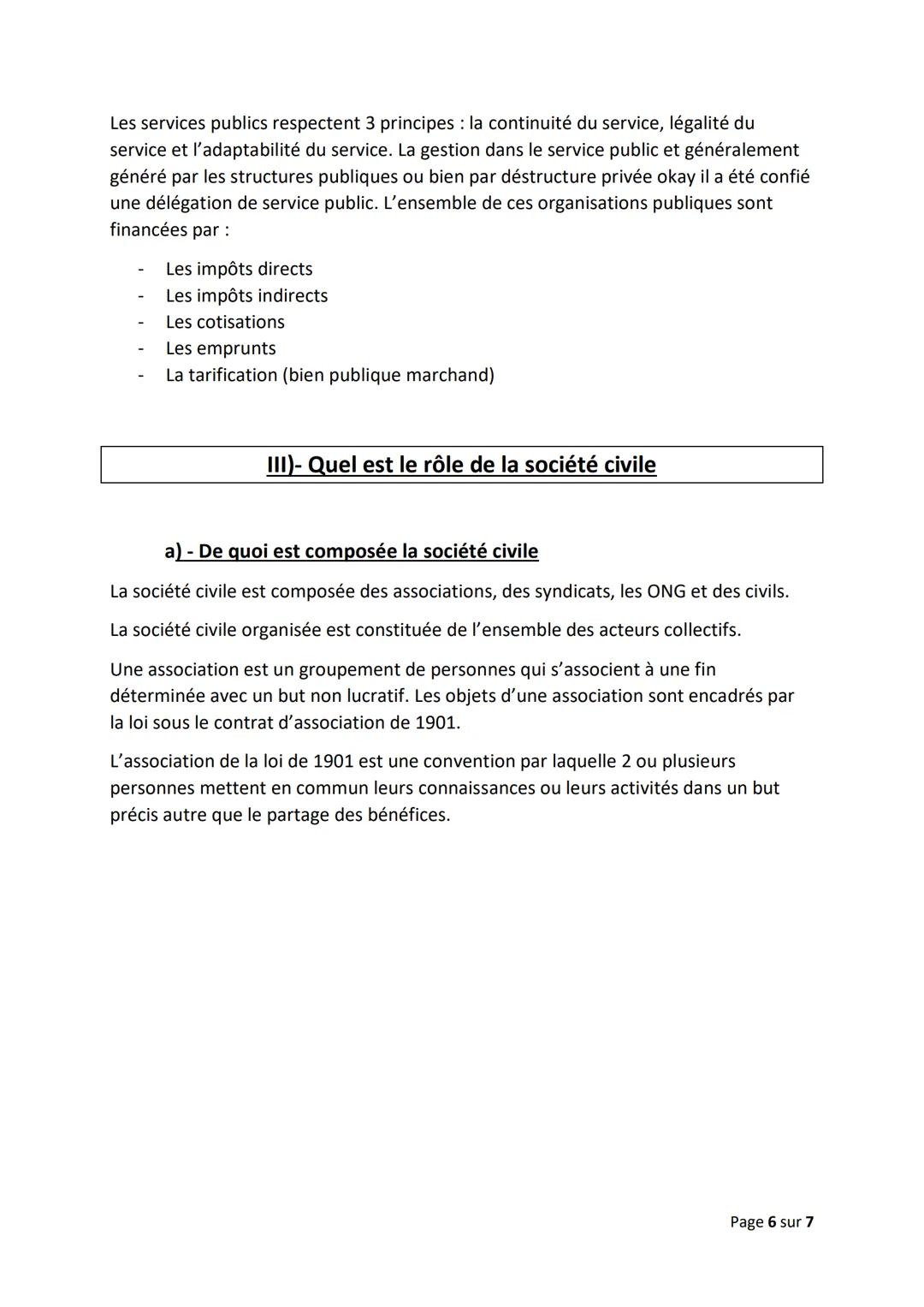 Chapitre 2) Comment appréhender la diversité des organisations
Page 1 sur 7 # 1)- Comment identifier les critères et les spécificités des e