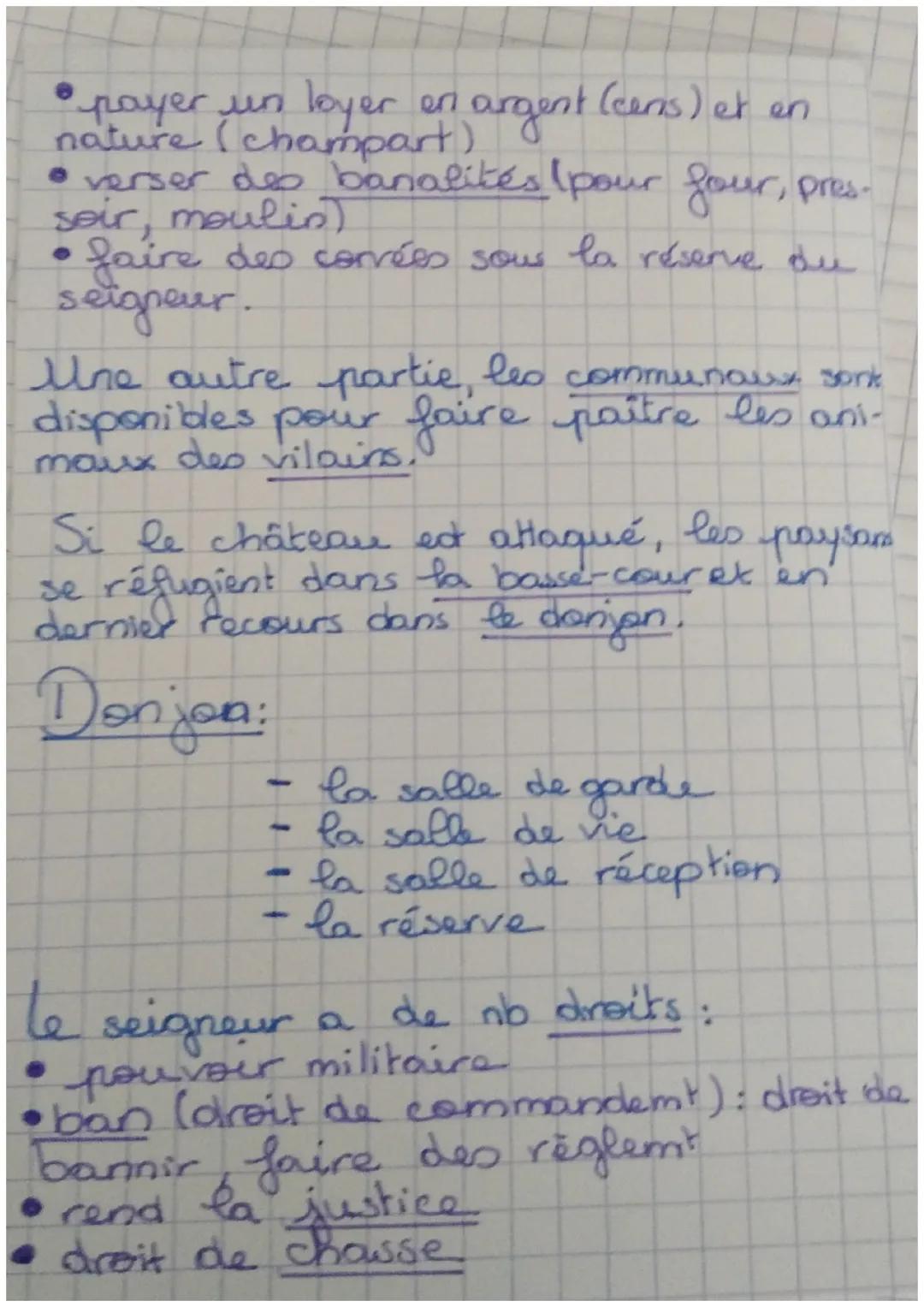 # COURS♡
histoire
I. la féodalité
a. L'origine
- 90%. de la population est formée de paysans.
- Entre le XI$^{e}$ et XIII$^{e}$ siècles