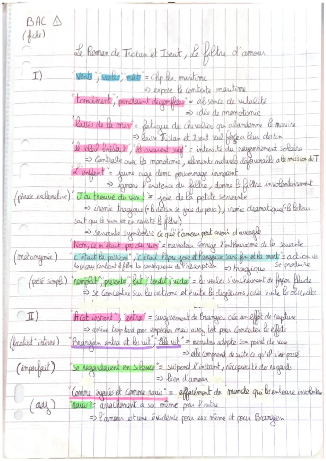 Le Roman de Tristan et Iseut, Le filtre d'amour
Un jour, les vents tombèrent, et les voiles pendaient dégonflées le long du mat. Tristan fit