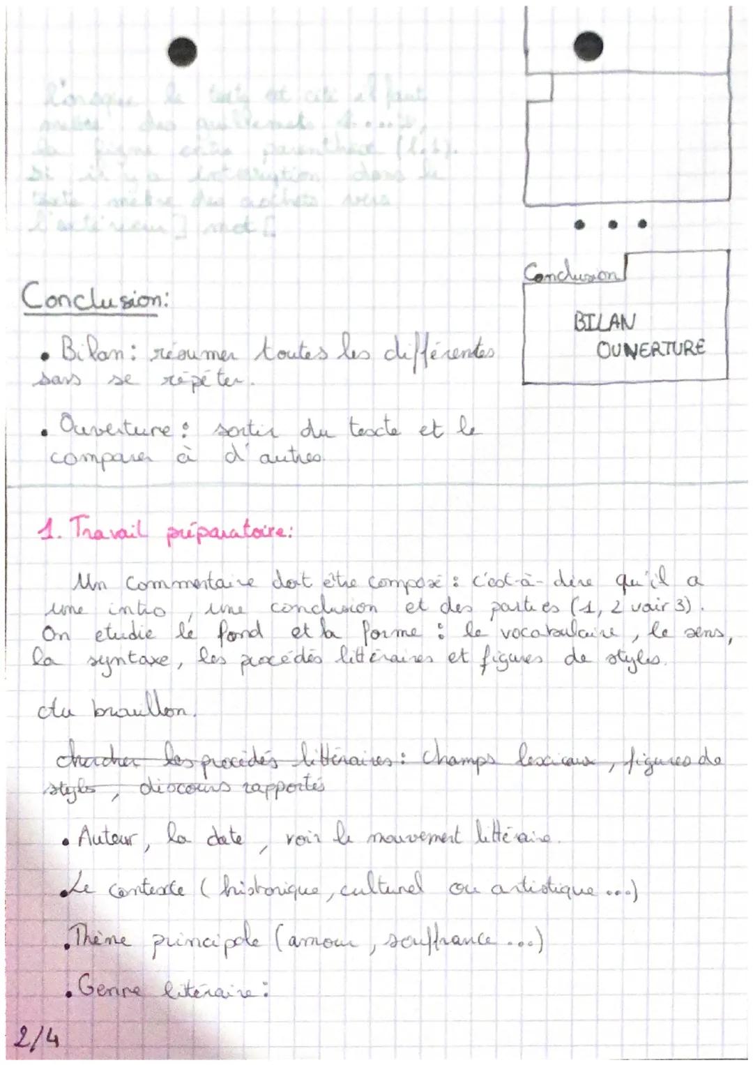 Frangais.
MÉTHODE
POUR FAIRE UN COMENTAIRE DE TEXTE
Introduction:
•Presentation du texte et de l'autour: siecle
nom, titre de l'oeuvre, g