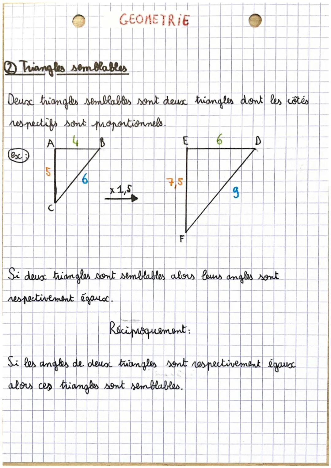 Ⓒ Triangles égaux
Deux triangles égaux sont deux triangles dont les côtés
respectifs sont de mêmes longueurs.
A
A
C
GEOMETRIE
Triangles égau