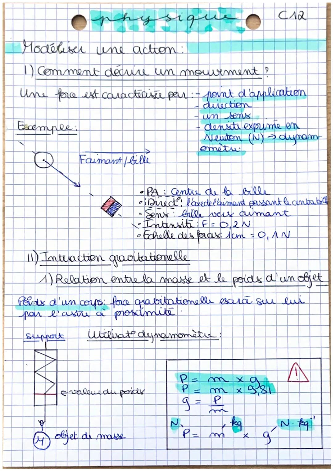 Modéliser une action