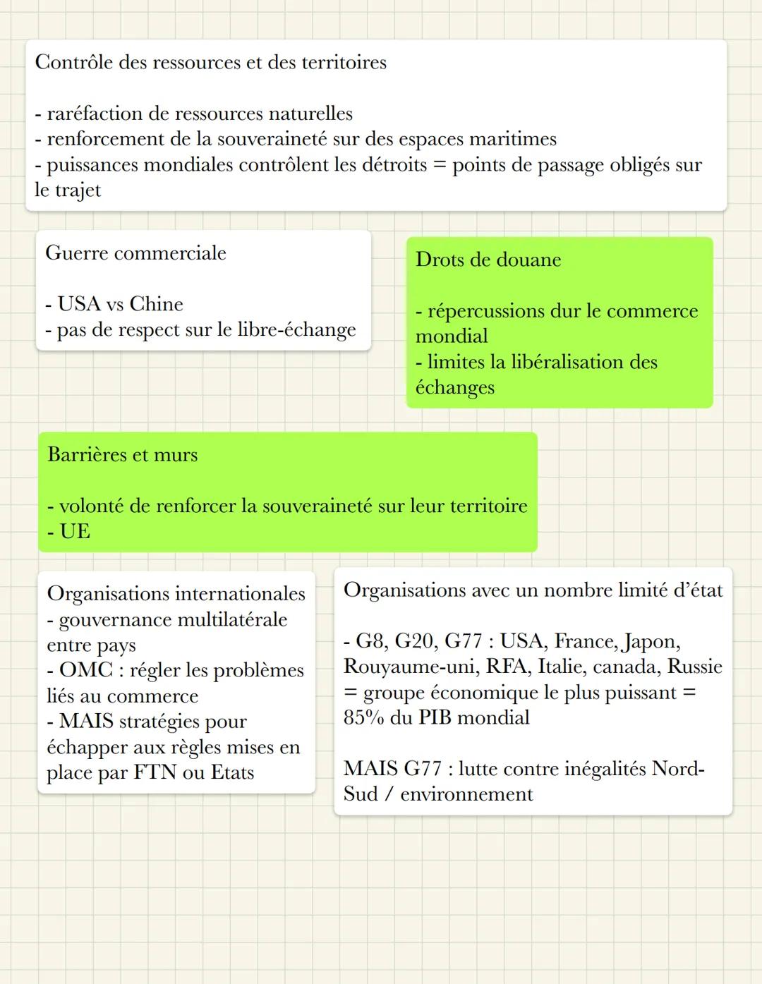 # Les fondements de la mondialisation,
les flux et les transports à l'échelle
internationale
Acteurs de la mondialisation
- Firmes transna