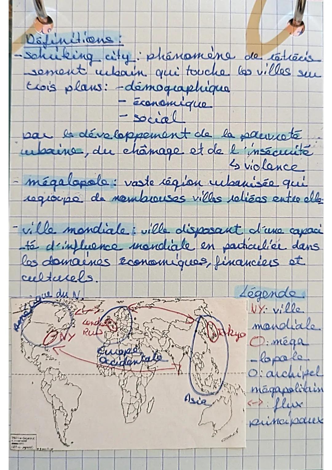 GE Liqraphie
ville et mondialisation
poids démographique
important
Londres
villa mondiale et connectée
forte attractivité
et une ouverture
s