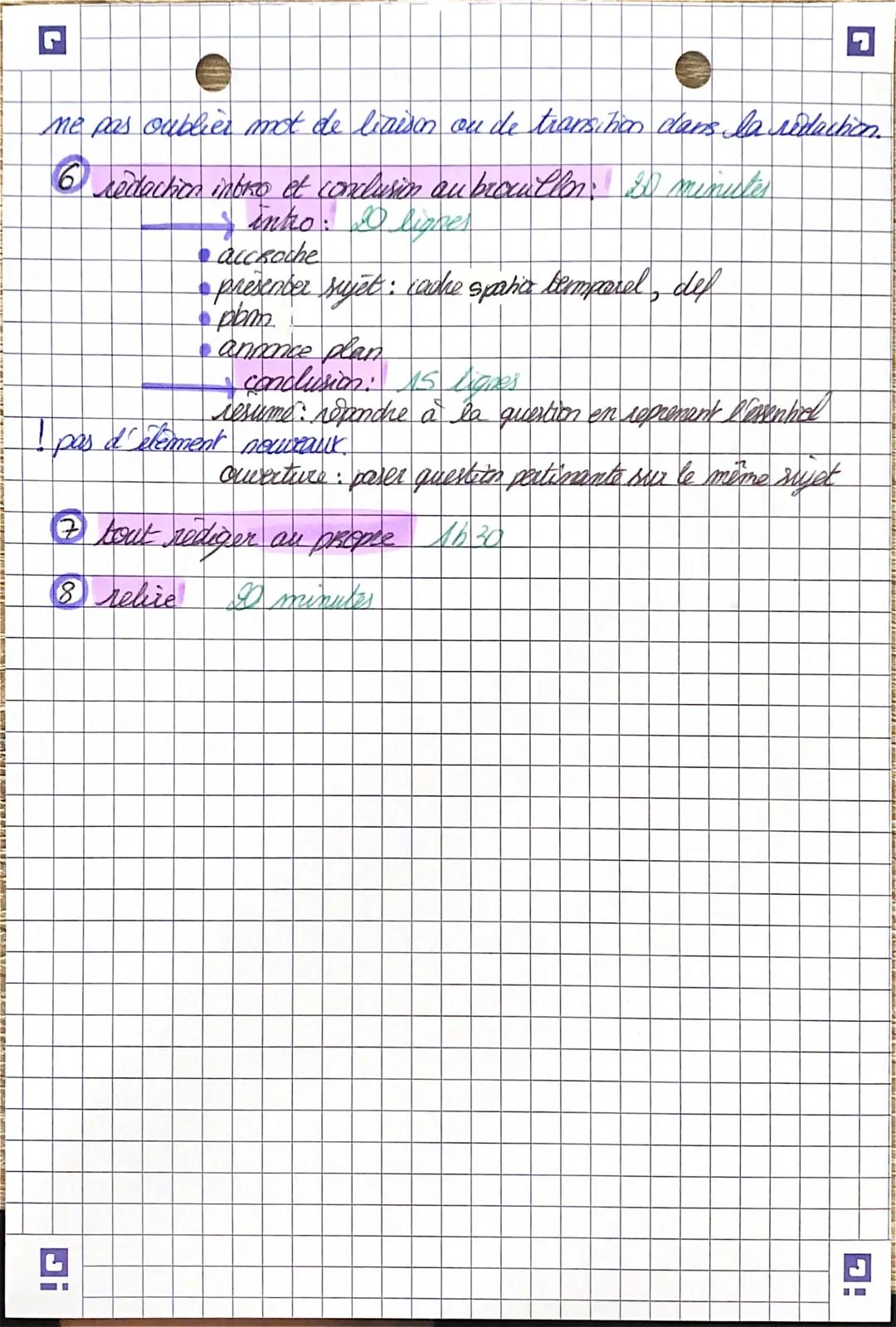 SES
Methode de travail:
- A analyse le sujet 10 minutss
* mot ile
* def vocabulaire
* encadrer vseabe d'action
* Conderde