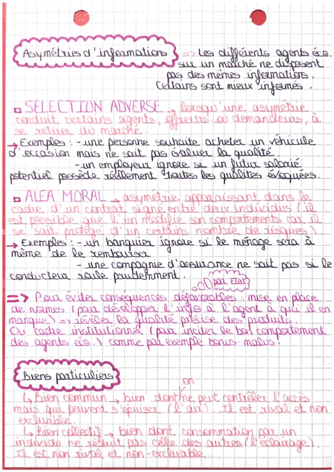 # défaillances du
marché
Definition
*Situation dans laquelle le fonctionnement normal du
marché conduit à une situatich qui n'est pas la p