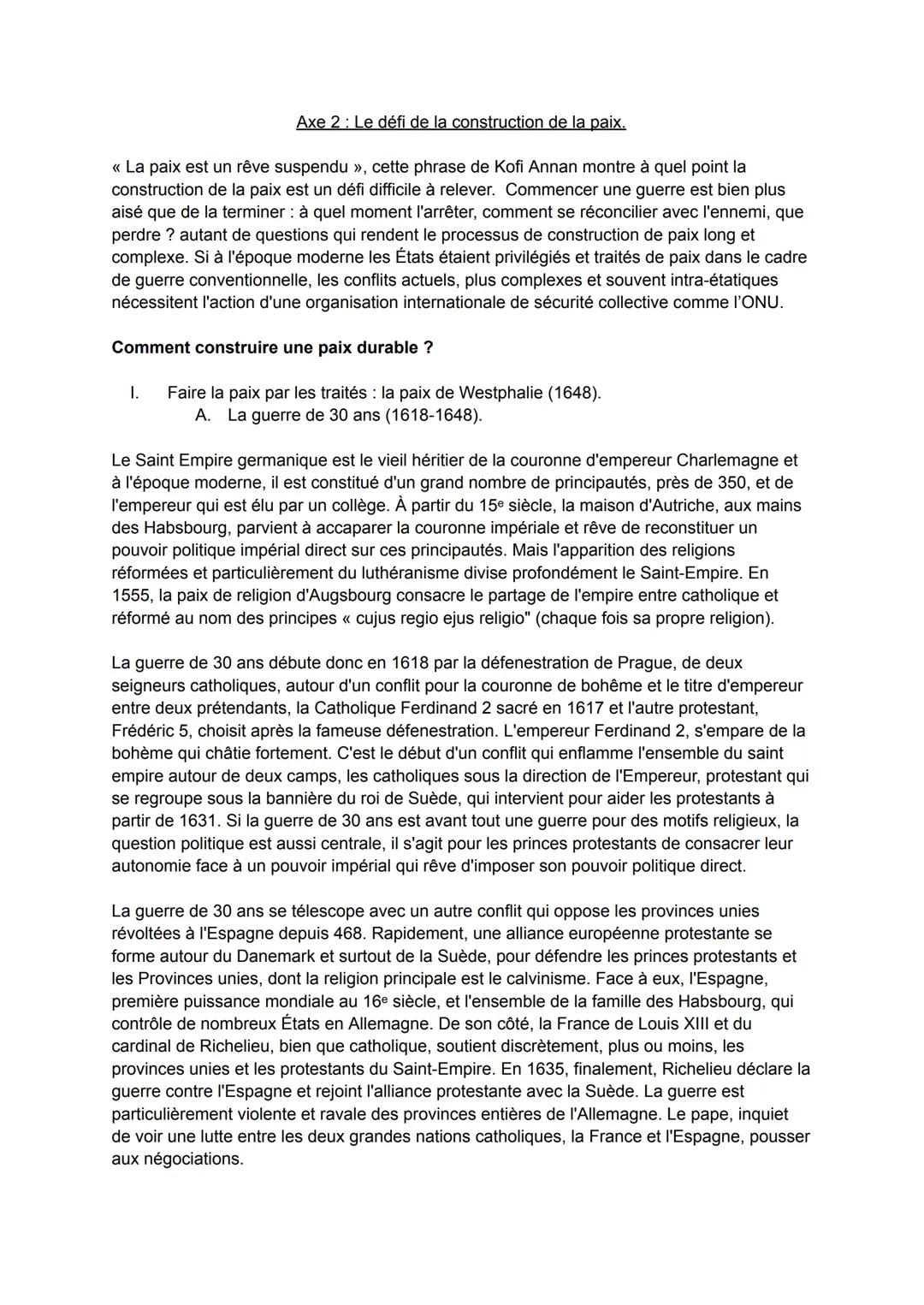 # Faire la guerre, faire la paix.
Formes de conflits et tentatives de paix dans le monde actuel.
Définition de la guerre de Carl Von Claus